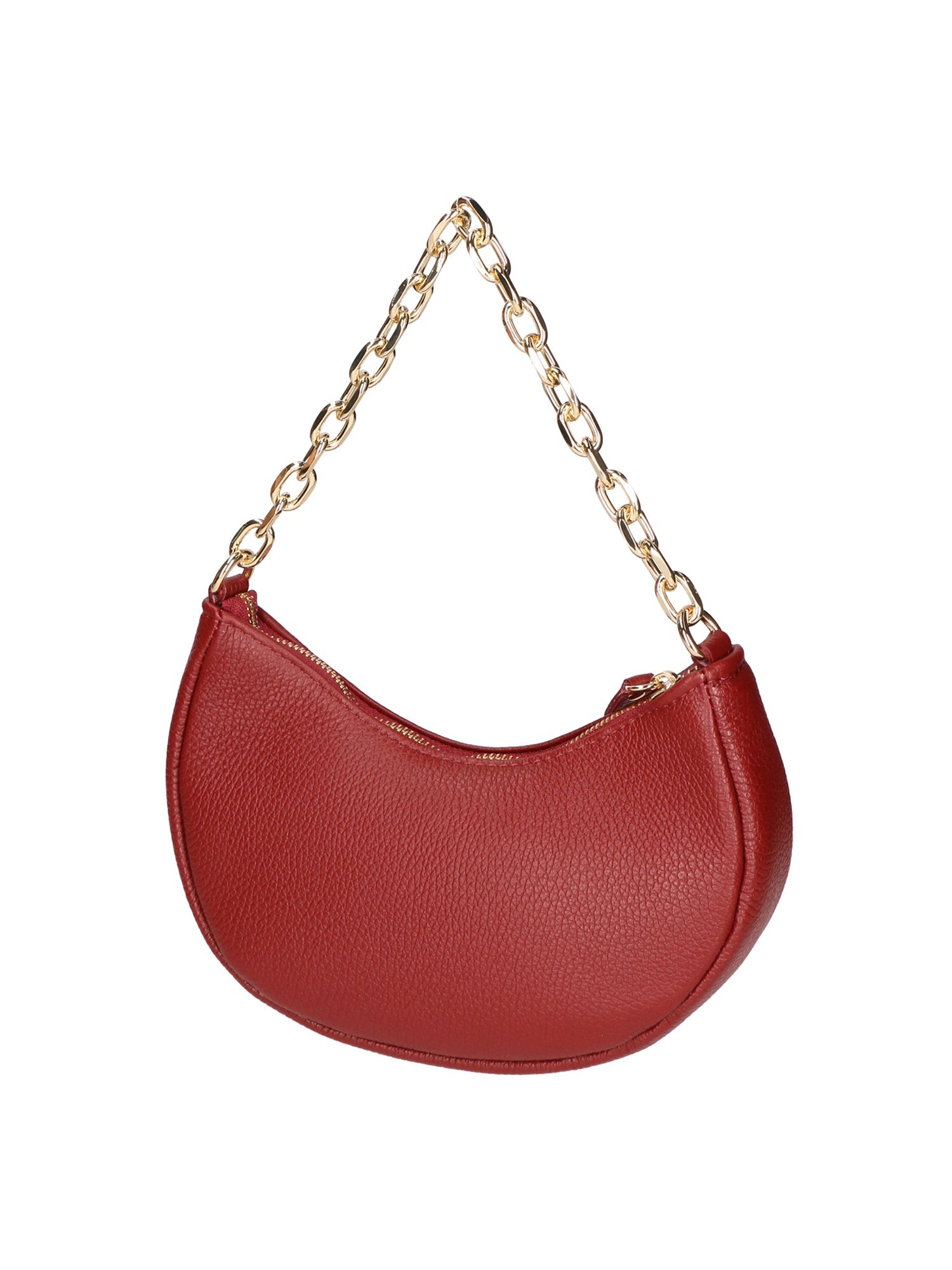 Loreta Borsa a spalla da donna Vera pelle 06511-D10 ROSSO SCURO Chiara Ferretti
