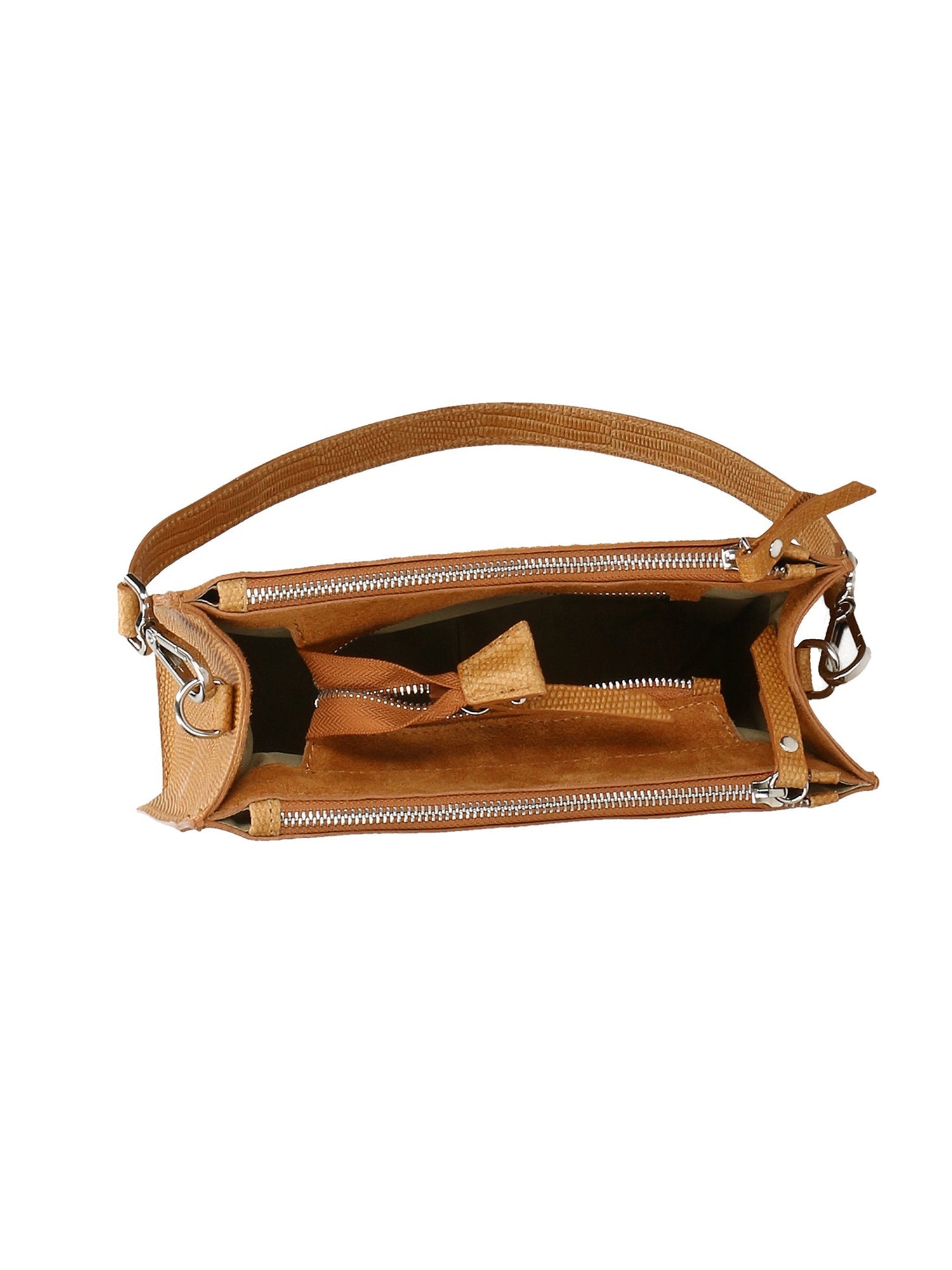Priscilla Borsa a mano da donna Vera pelle 01185-031 CUOIO SCURO Chiara Ferretti