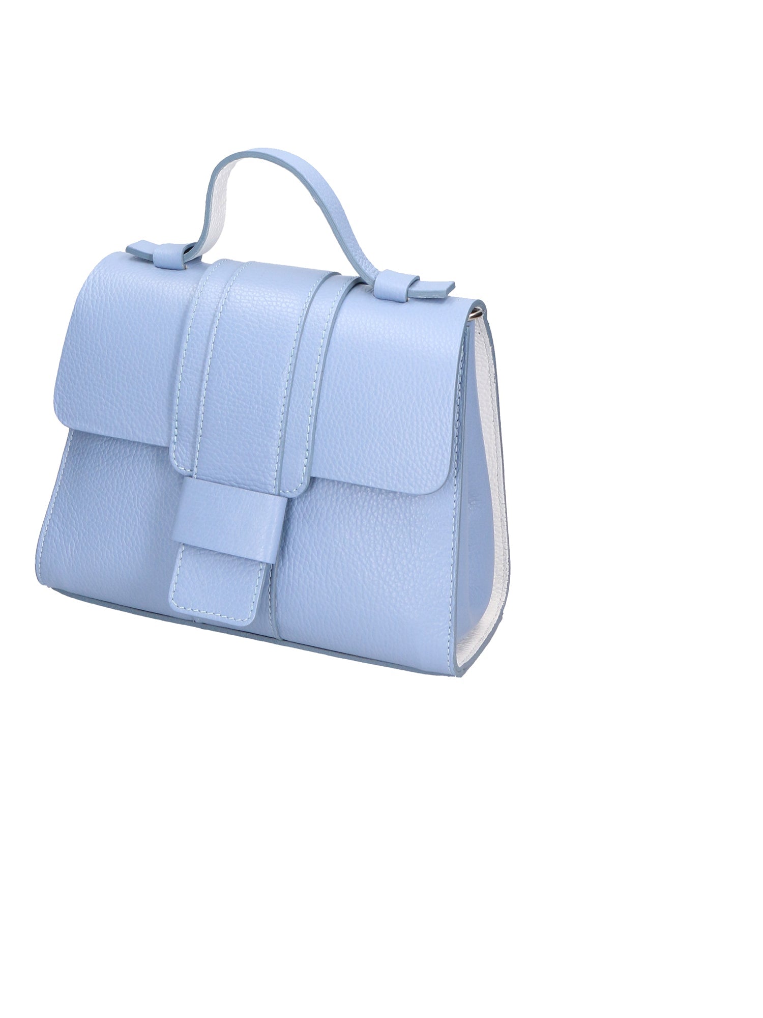 Gina Borsa a mano da donna Vera pelle 05926-D592 AZUL + D01 BIANCO Chiara Ferretti