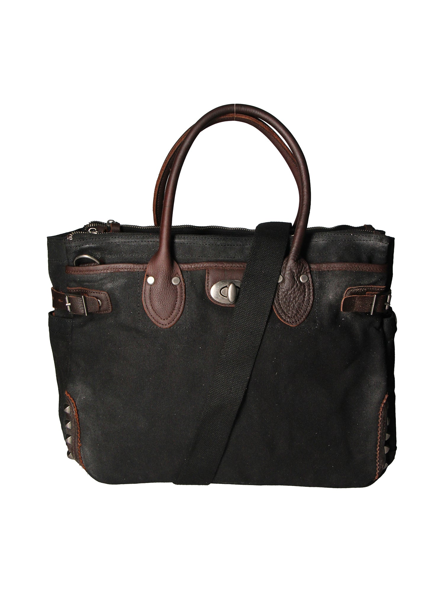 Melissa Borsa a tracolla unisex Canvas e pelle ZG3001-NERO BLACK Chiara Ferretti