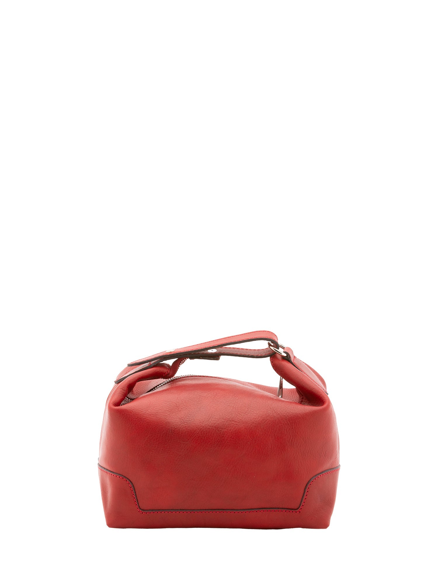 Borsa a mano unisex in vera pelle Made in Italy 4556-ROSSO Alessia Firenze