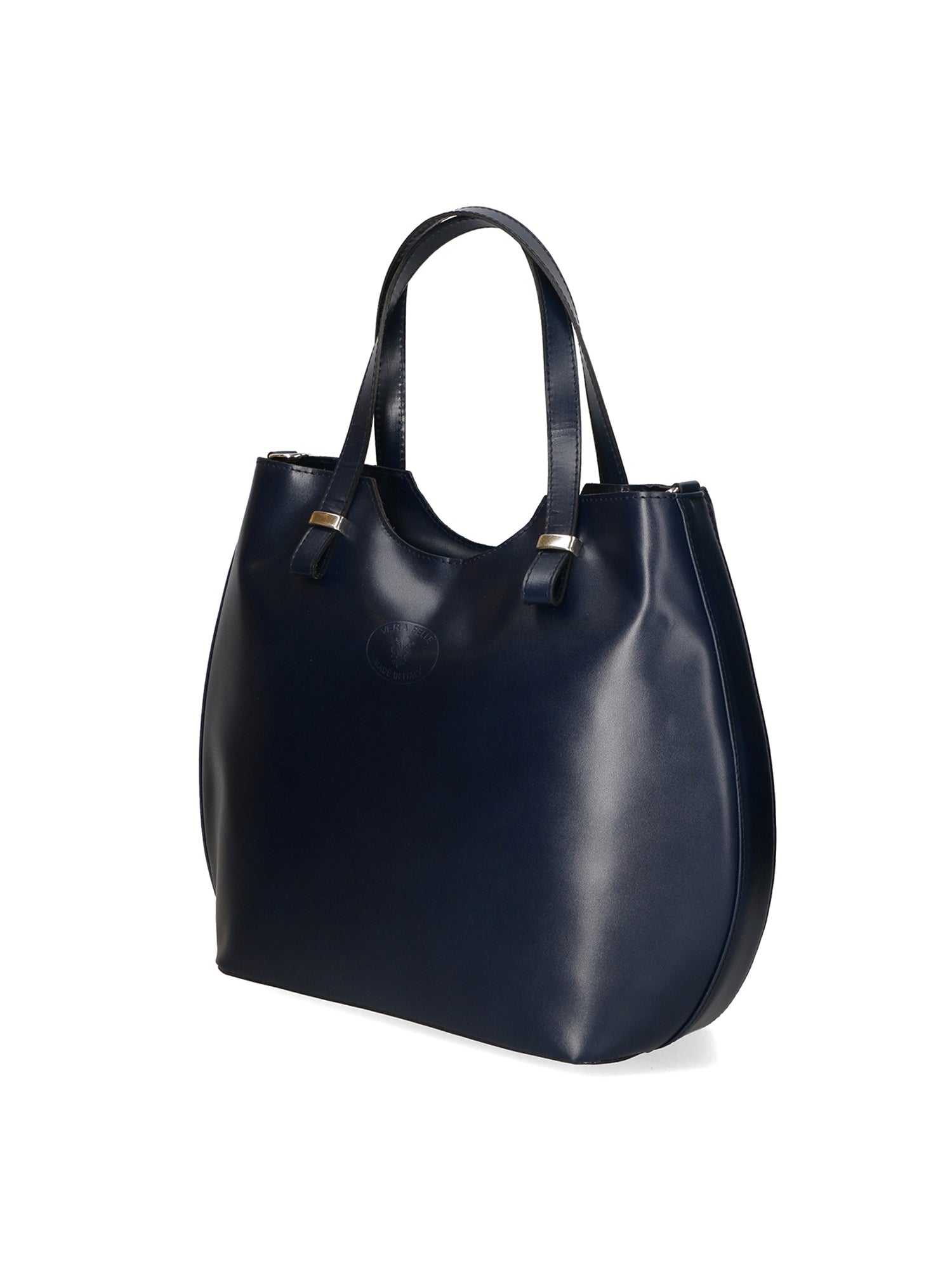 Egle Borsa a mano da donna Vera pelle 80046-BLU Chiara Ferretti