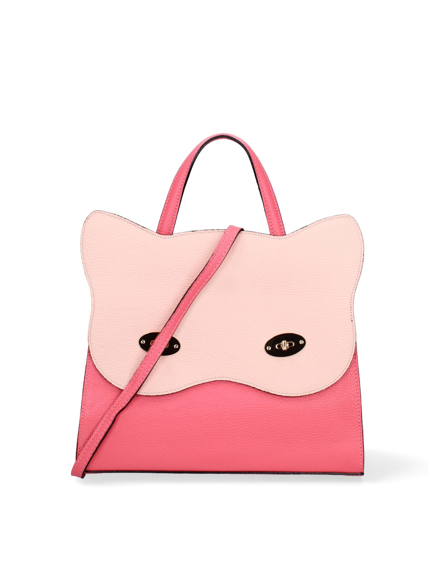 Arancia Borsa a mano da donna 100% pelle 8969-CORALLO+ROSA Chiara Ferretti