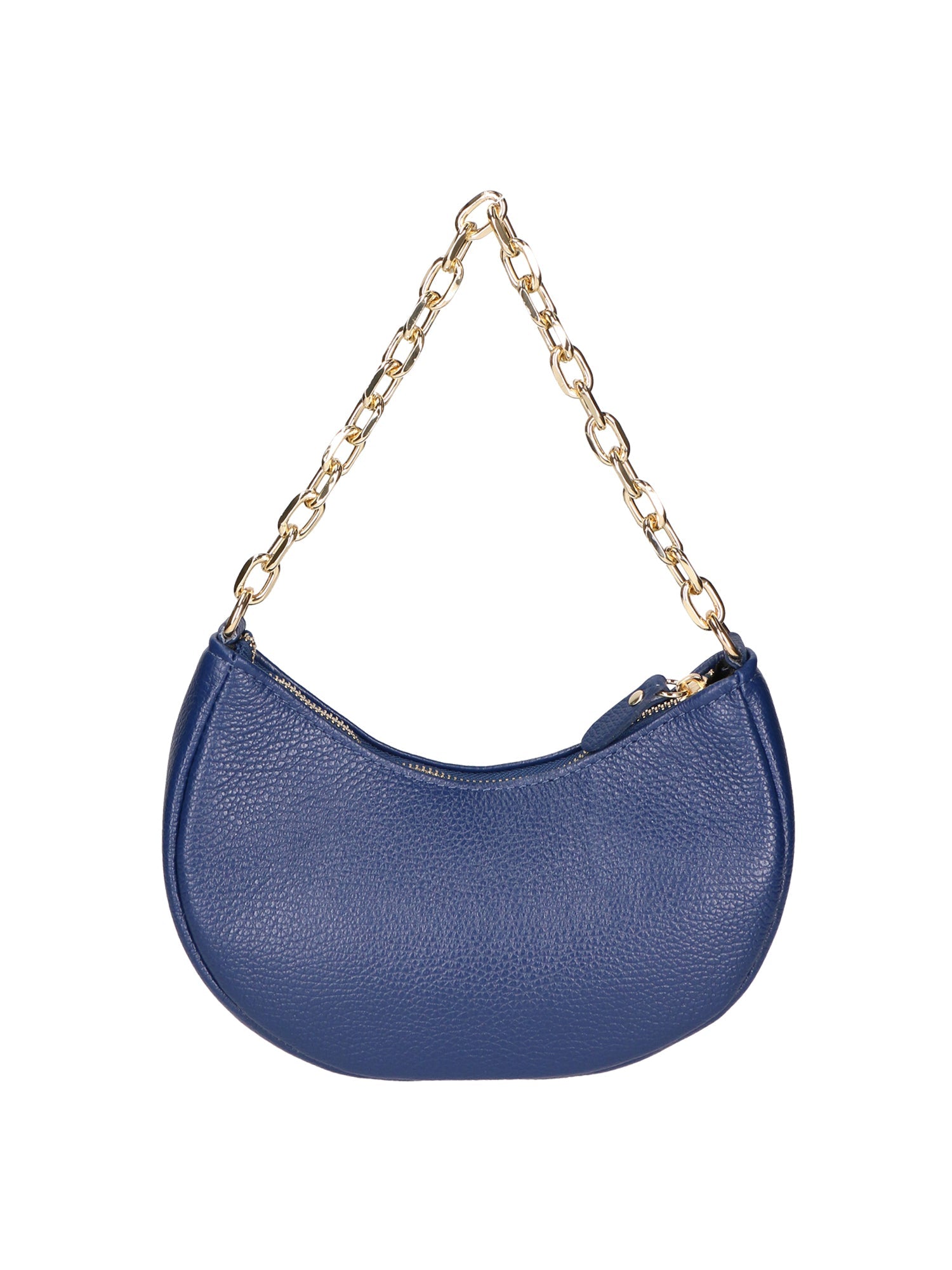 Loreta Borsa a spalla da donna Vera pelle 06511-D24 BLU JEANS Chiara Ferretti