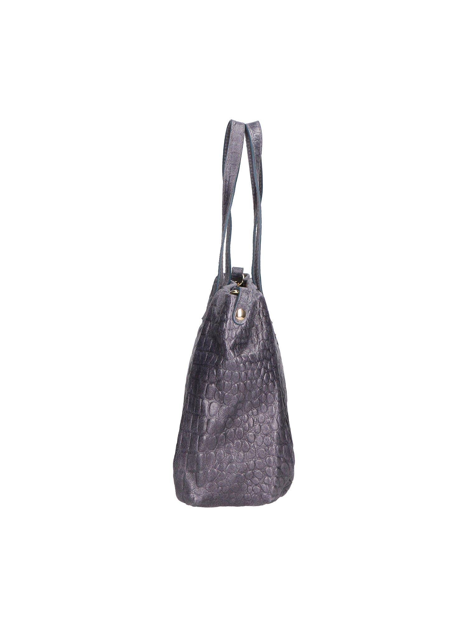 Lorella Borsa a spalla da donna Vera pelle croco 06499-042 GRIGIO SCURO Chiara Ferretti