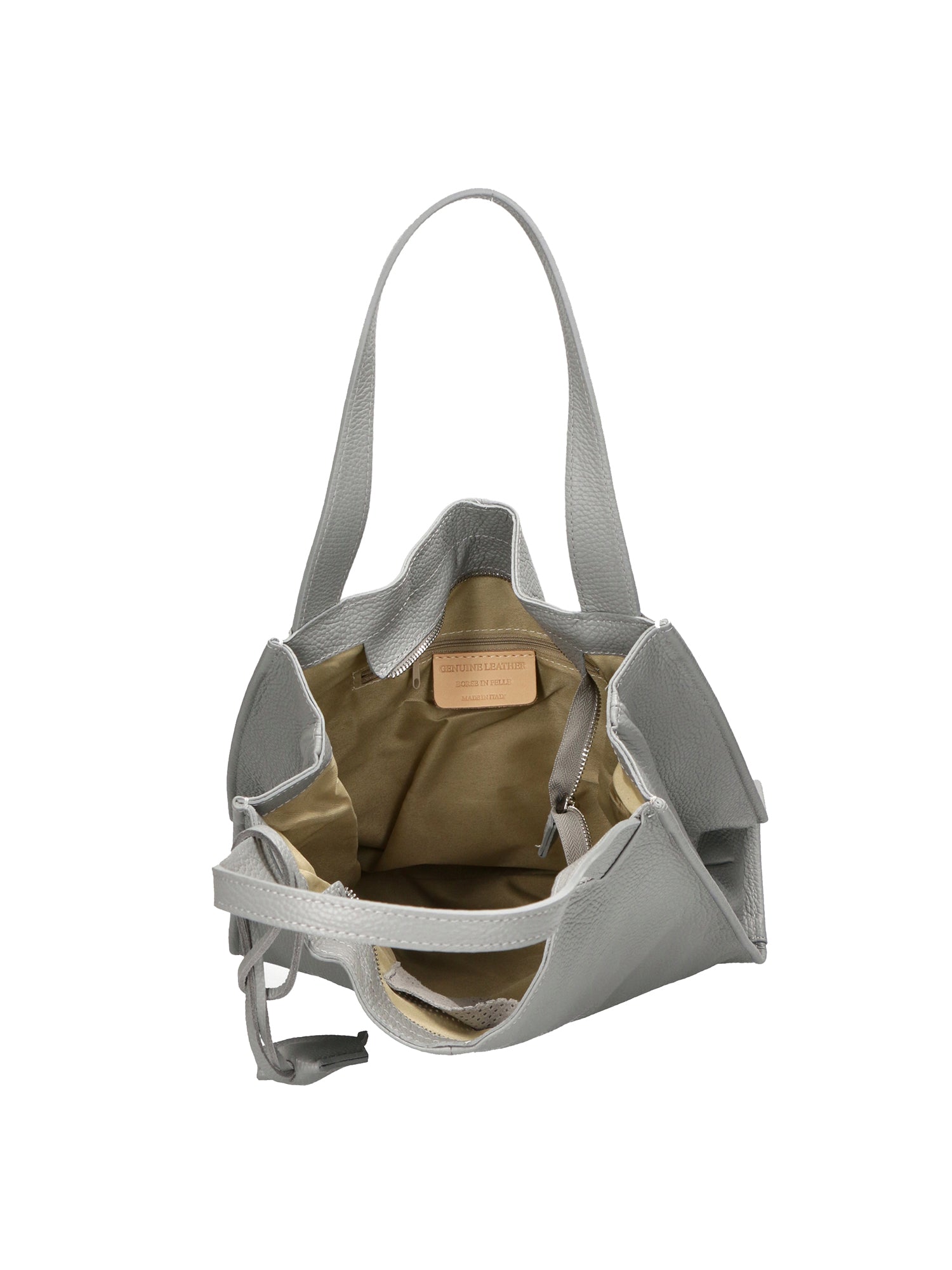 Seraphina Ultra Borsa a spalla da donna Vera pelle 3311-D16 GRIGIO GREY Chiara Ferretti