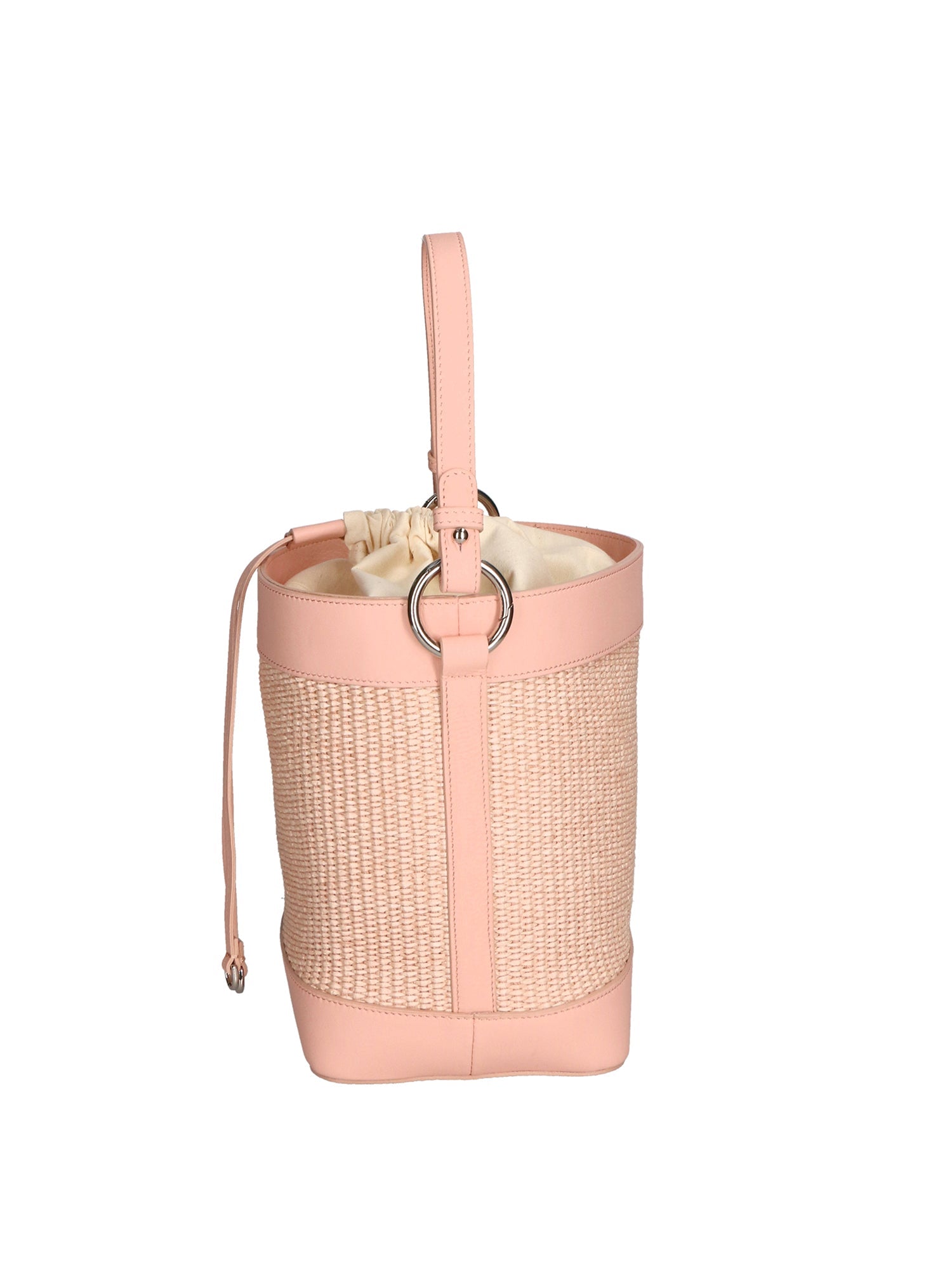 Lisbeth Borsa a secchiello da donna Misto pelle e tessuto 05165-506 S13 ROSA Chiara Ferretti