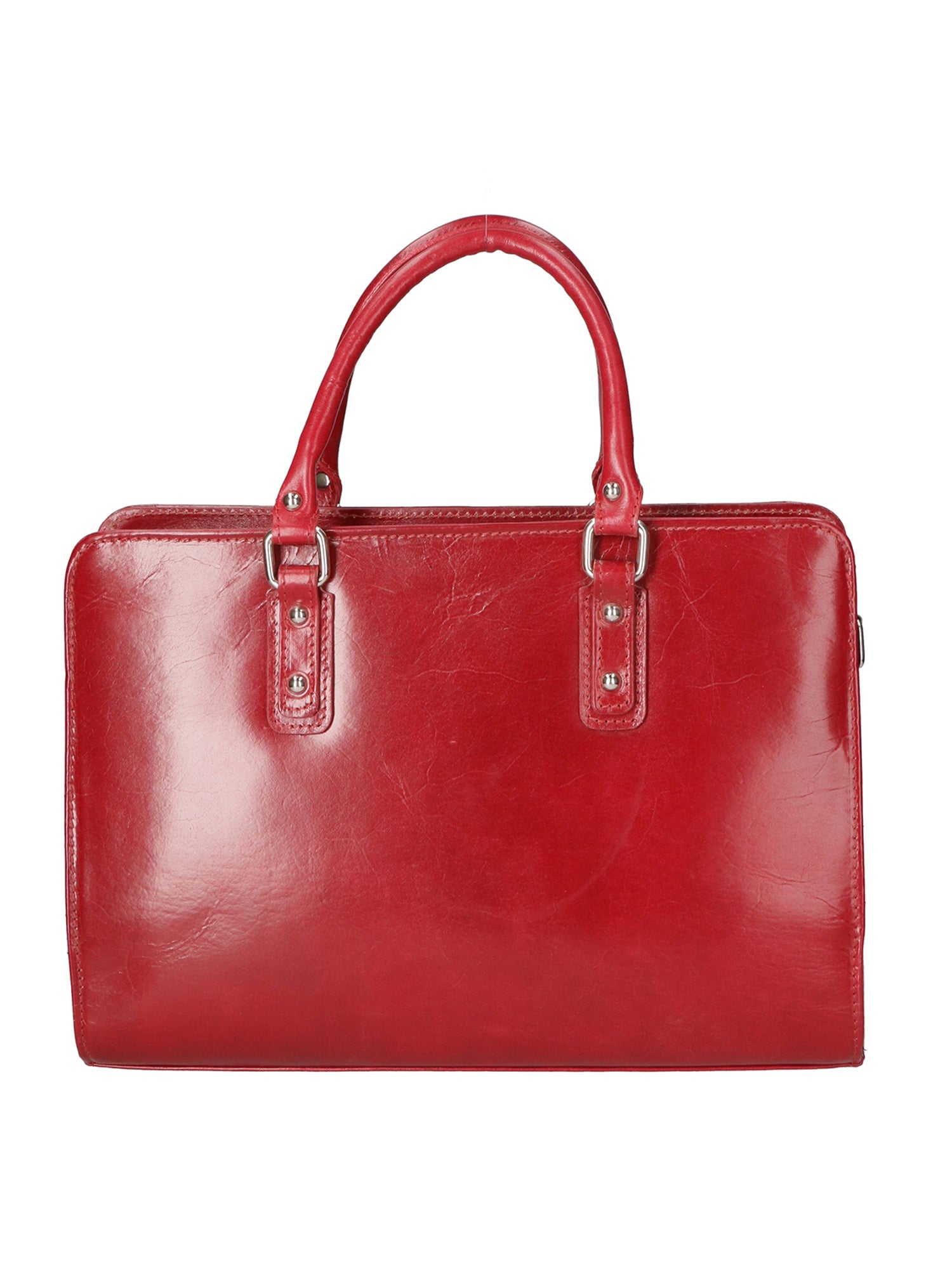 Fabrizia Borsa a mano da donna Vera pelle 9047-ROSSO RED Chiara Ferretti