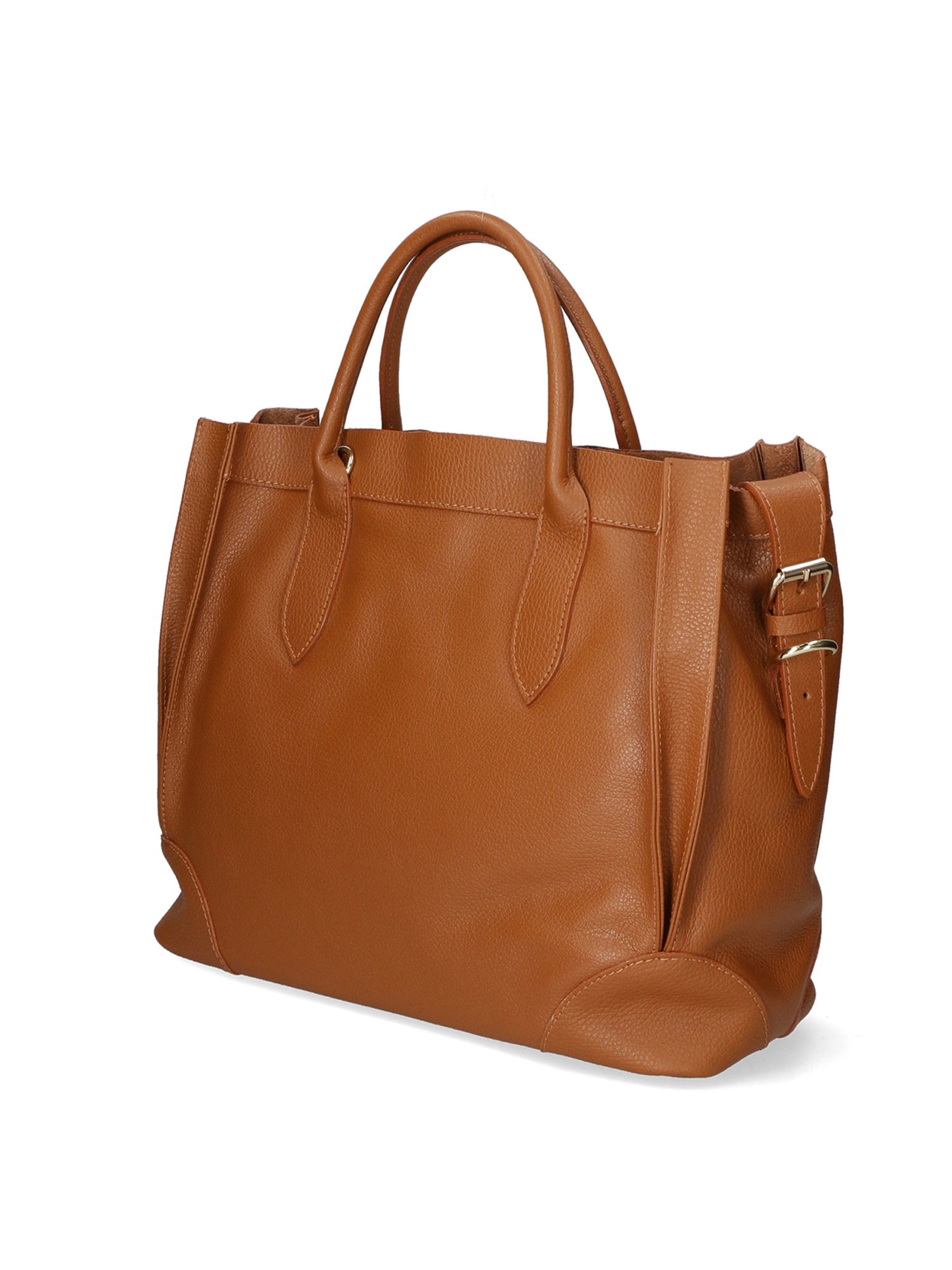 Doralice Borsa a mano da donna Vera pelle 80029-D17 CUOIO SCURO DARK COGNAC Chiara Ferretti