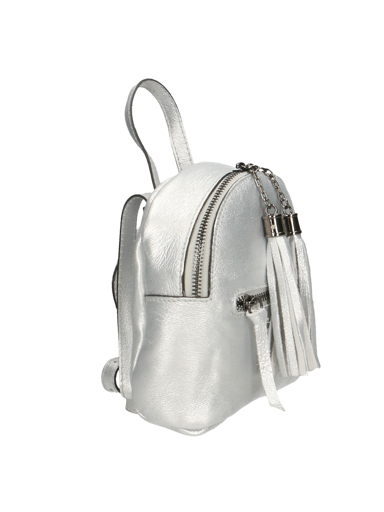 Morgana 188132-ARGENTO SILVER Zaino da donna in vera pelle Chiara Ferretti
