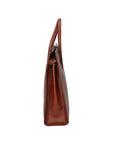 Evelina Borsa a mano da donna 100% pelle 9025-MARRONE Chiara Ferretti