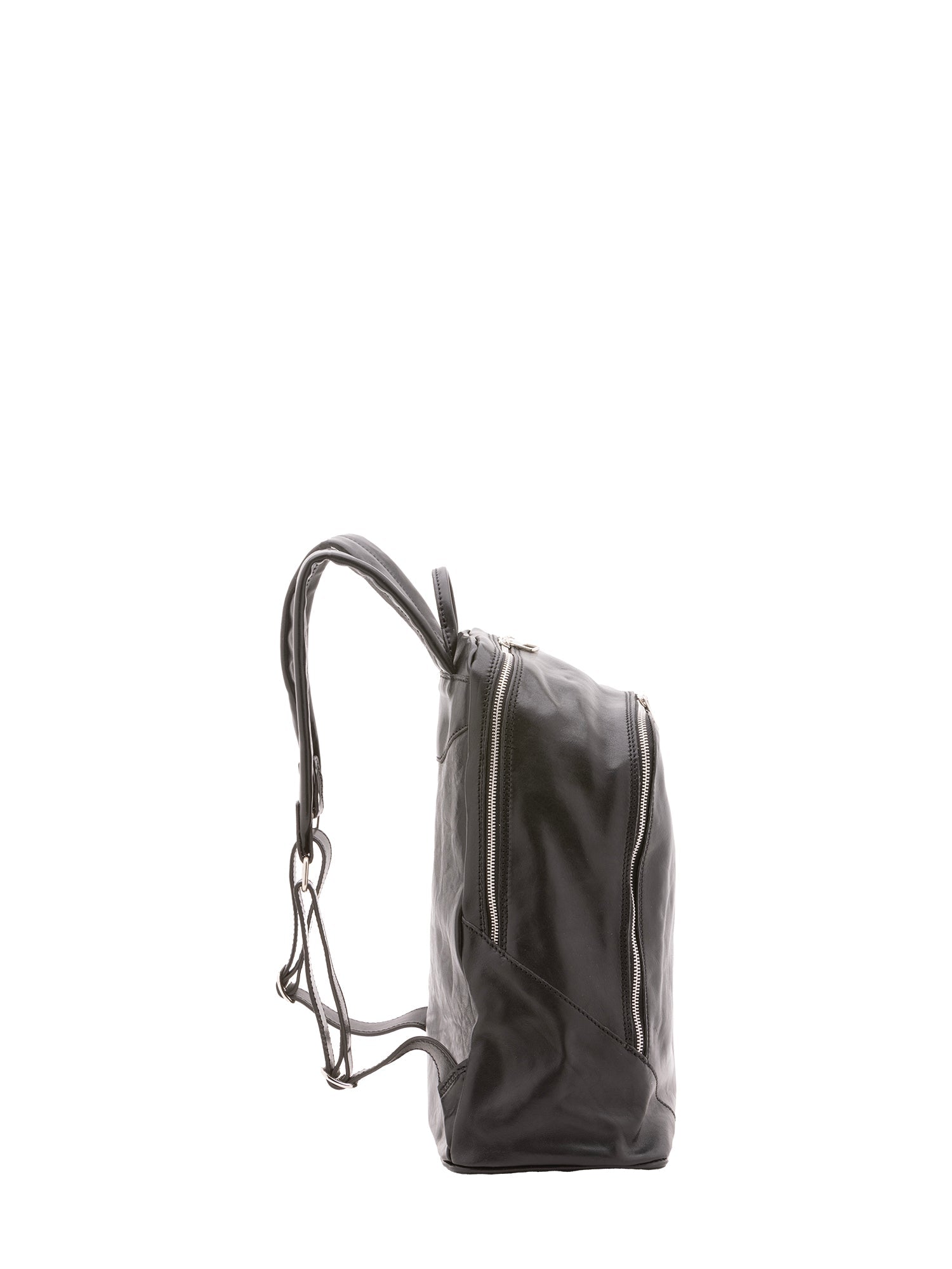 Zaino unisex in vera pelle 100% cotone 4428-NERO Alessia Firenze