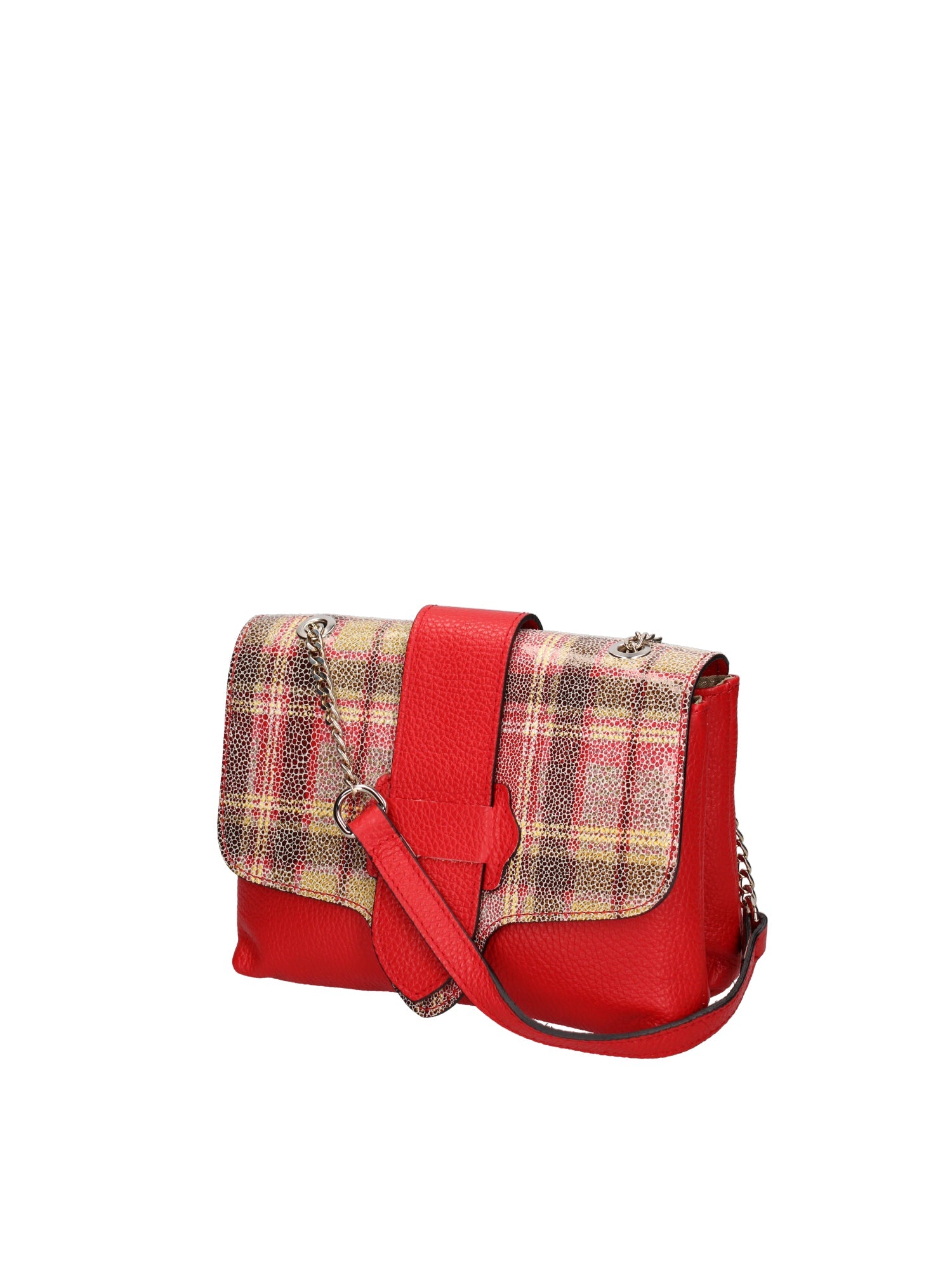 Caelia Borsa a tracolla da donna Vera pelle 194942-ROSSO+ROSSO Chiara Ferretti
