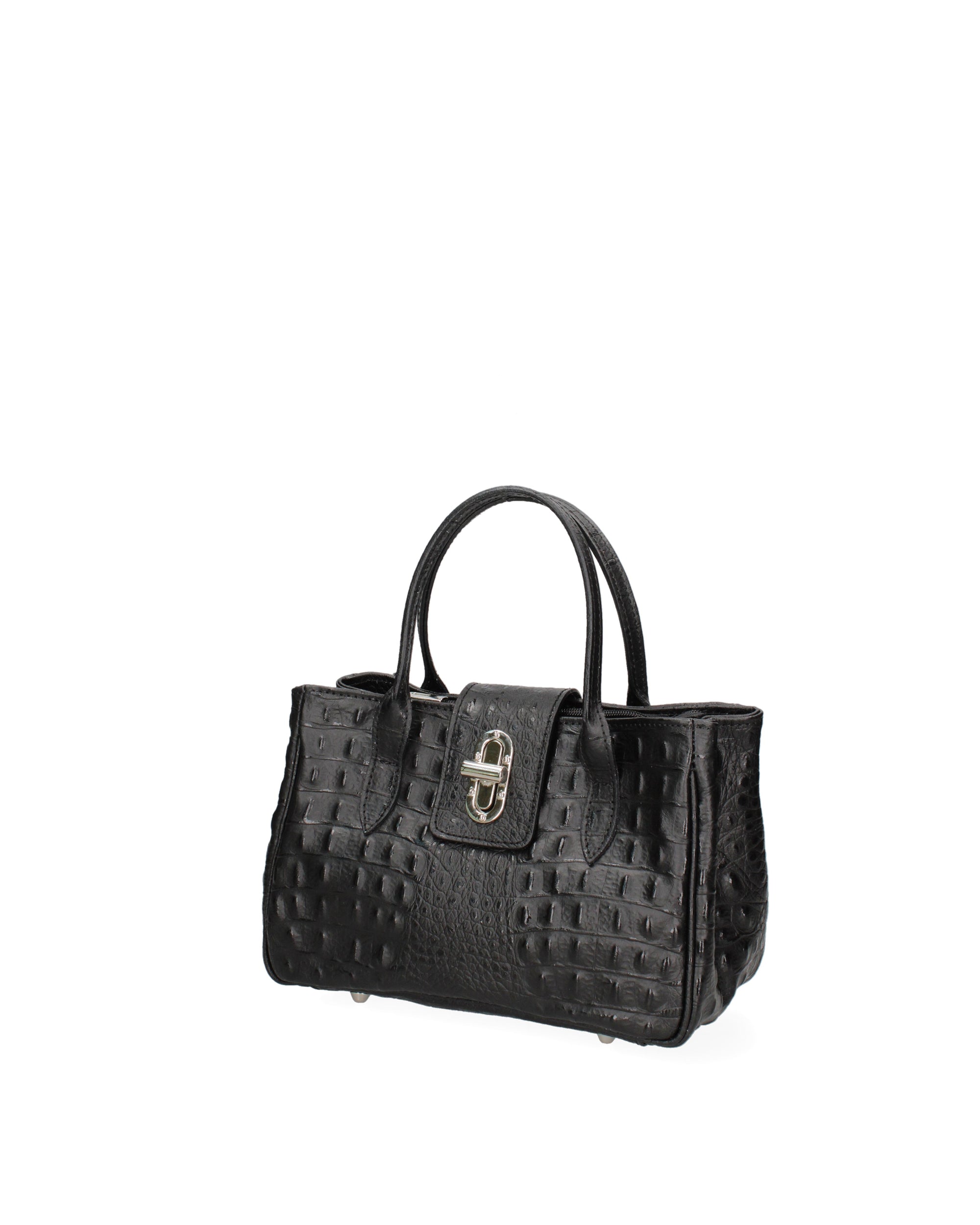 Cervo Borsa a tracolla da donna Vera pelle 7720-NERO Chiara Ferretti