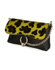 Alda Damen-Clutch aus echtem Leder, hergestellt in Italien, 10 x 18 x 5 cm