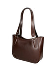 Eva Borsa a spalla da donna Vera pelle 9024-TMORO DARK BROWN Chiara Ferretti