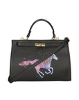 Nina Borsa a mano da donna 100% pelle 04263-D28 NERO BLACK Chiara Ferretti