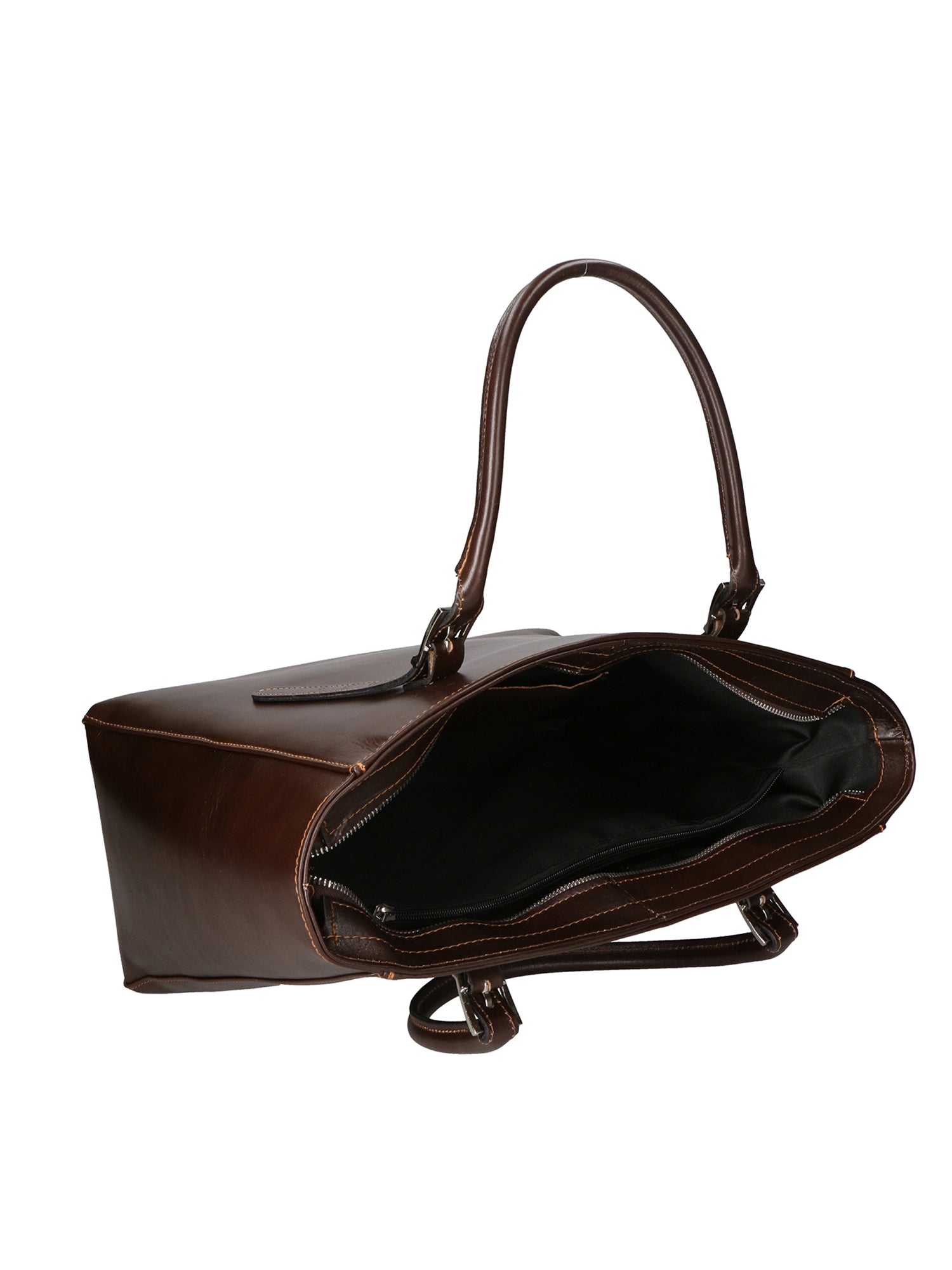 Fortunata Borsa a mano da donna Vera pelle 9119-TMORO DARK BROWN Chiara Ferretti