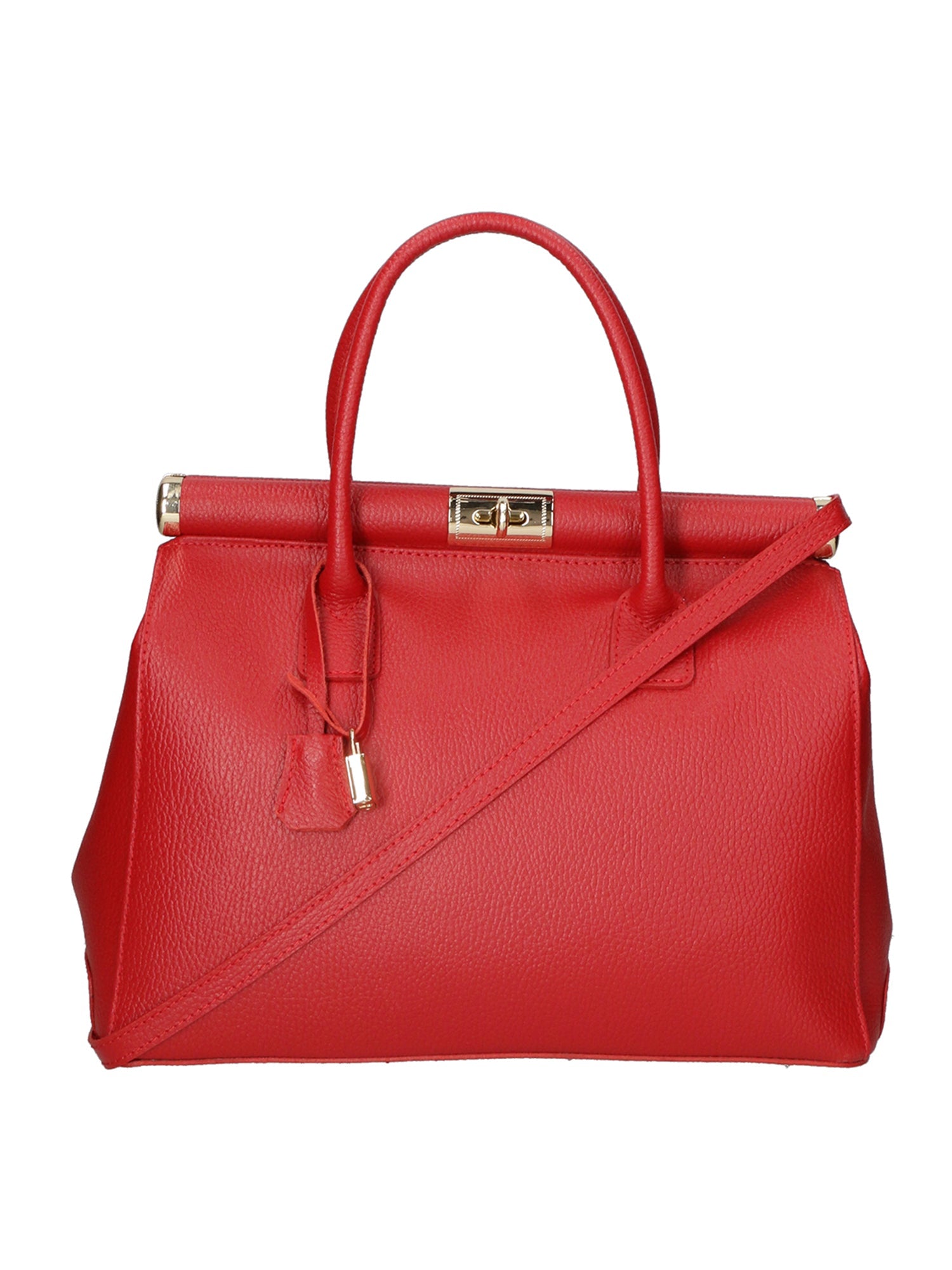 Aleria Borsa a mano da donna Vera pelle 8005-D58 ROSSO FUOCO Chiara Ferretti