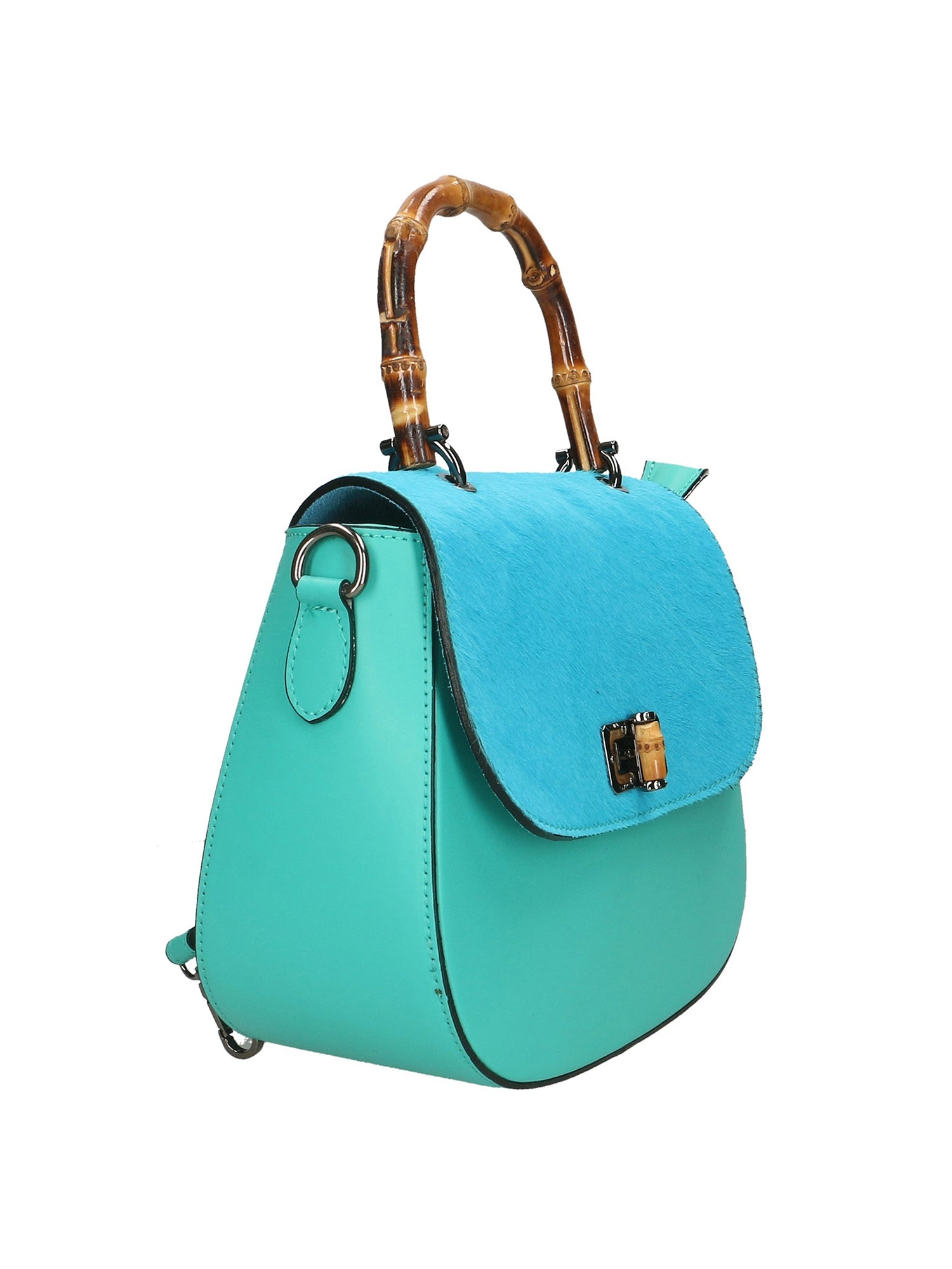 Natasha Borsa a mano da donna Vera pelle e Calfhair 191756-TIFFANY Chiara Ferretti