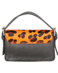 Aleide Damen-Clutch aus echtem Leder, hergestellt in Italien, 11 x 18 x 6,5 cm