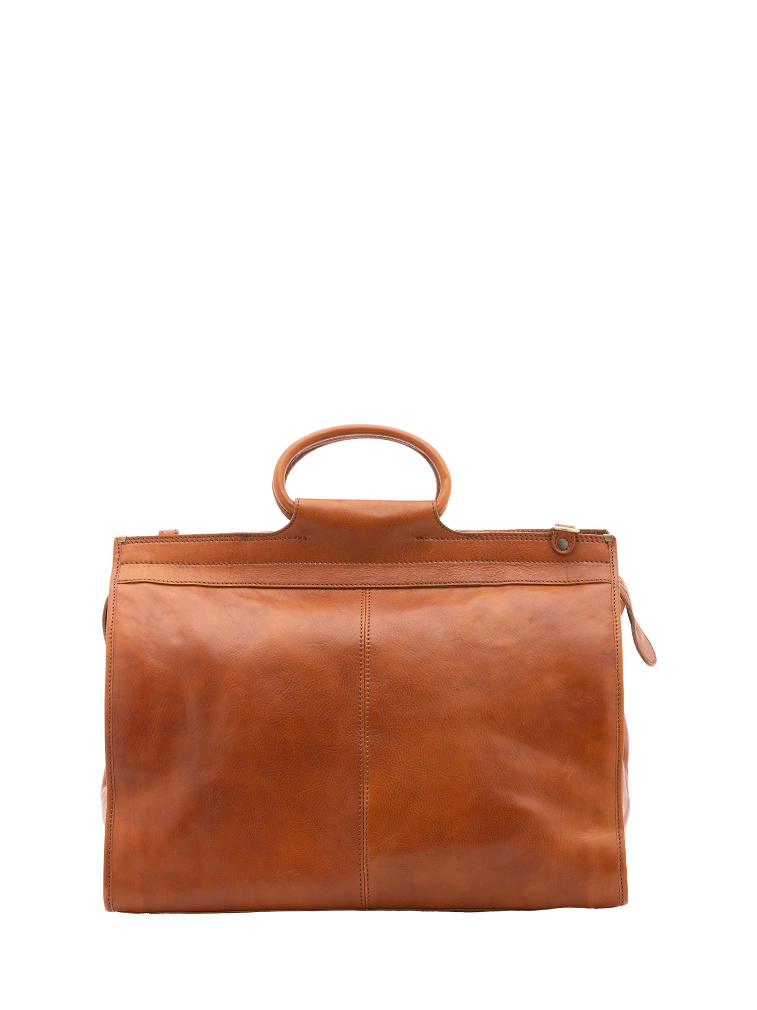 Borsa da viaggio unisex in vera pelle 100% cotone 4563-MIELE Alessia Firenze