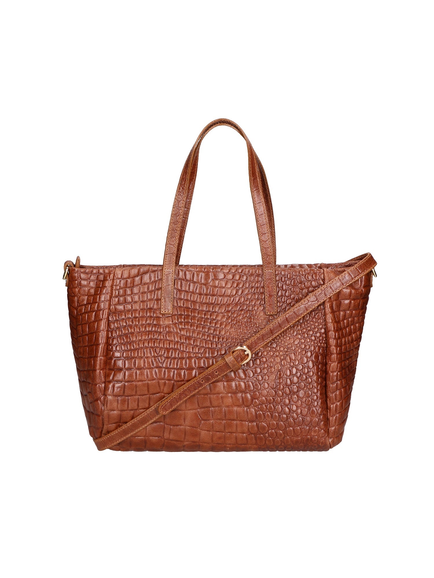 Lorella Borsa a spalla da donna Vera pelle croco 06499-040 MARMO SCURO Chiara Ferretti