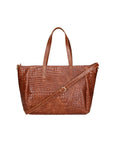 Lorella Borsa a spalla da donna Vera pelle croco 06499-040 MARMO SCURO Chiara Ferretti