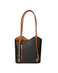 Chanel 3005-20 NERO 06 CUOIO Zaino da donna in vera pelle Chiara Ferretti