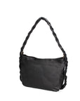 Isara Borsa a spalla da donna Vera pelle 07170-NERO BLACK Chiara Ferretti