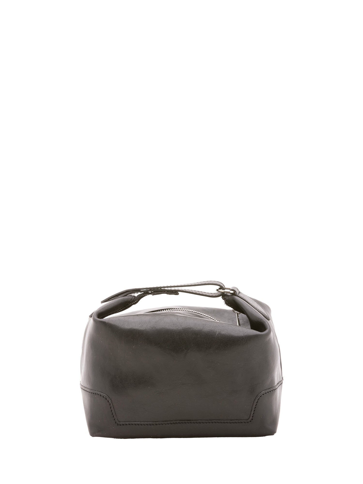Borsa a mano unisex in vera pelle Made in Italy 4556-NERO Alessia Firenze