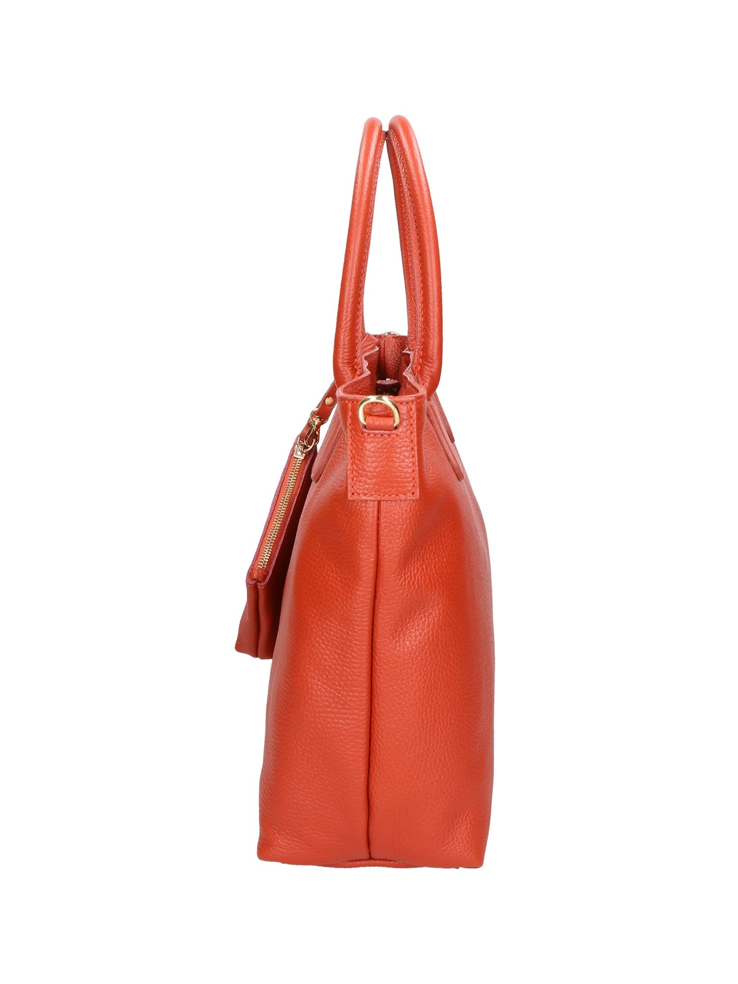 Sylvie Unisex-Handtasche aus echtem Leder, hergestellt in Italien, 34 x 30 x 9 cm
