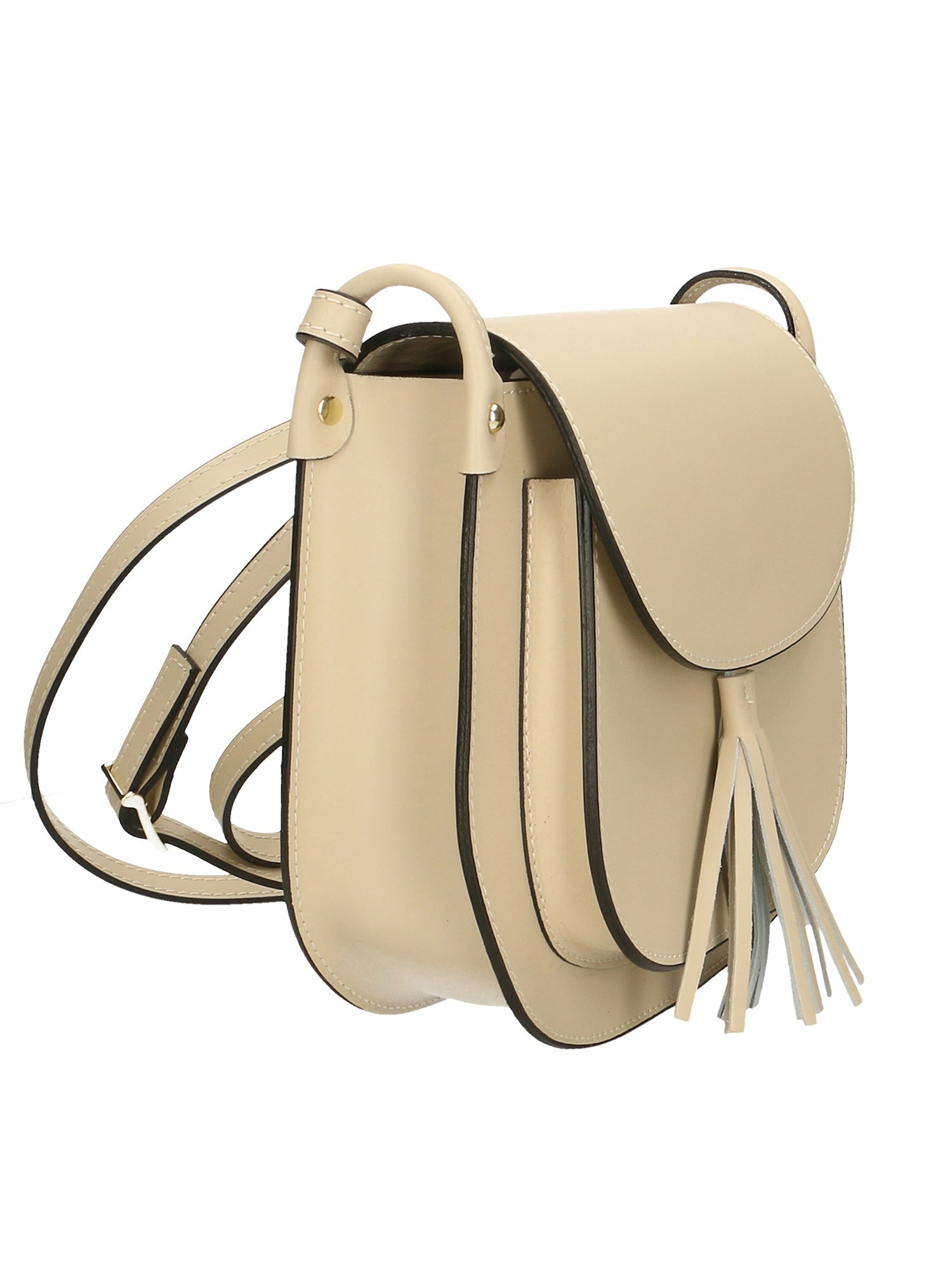 Penelope Borsa a tracolla da donna 100% pelle AD001-BEIGE Chiara Ferretti