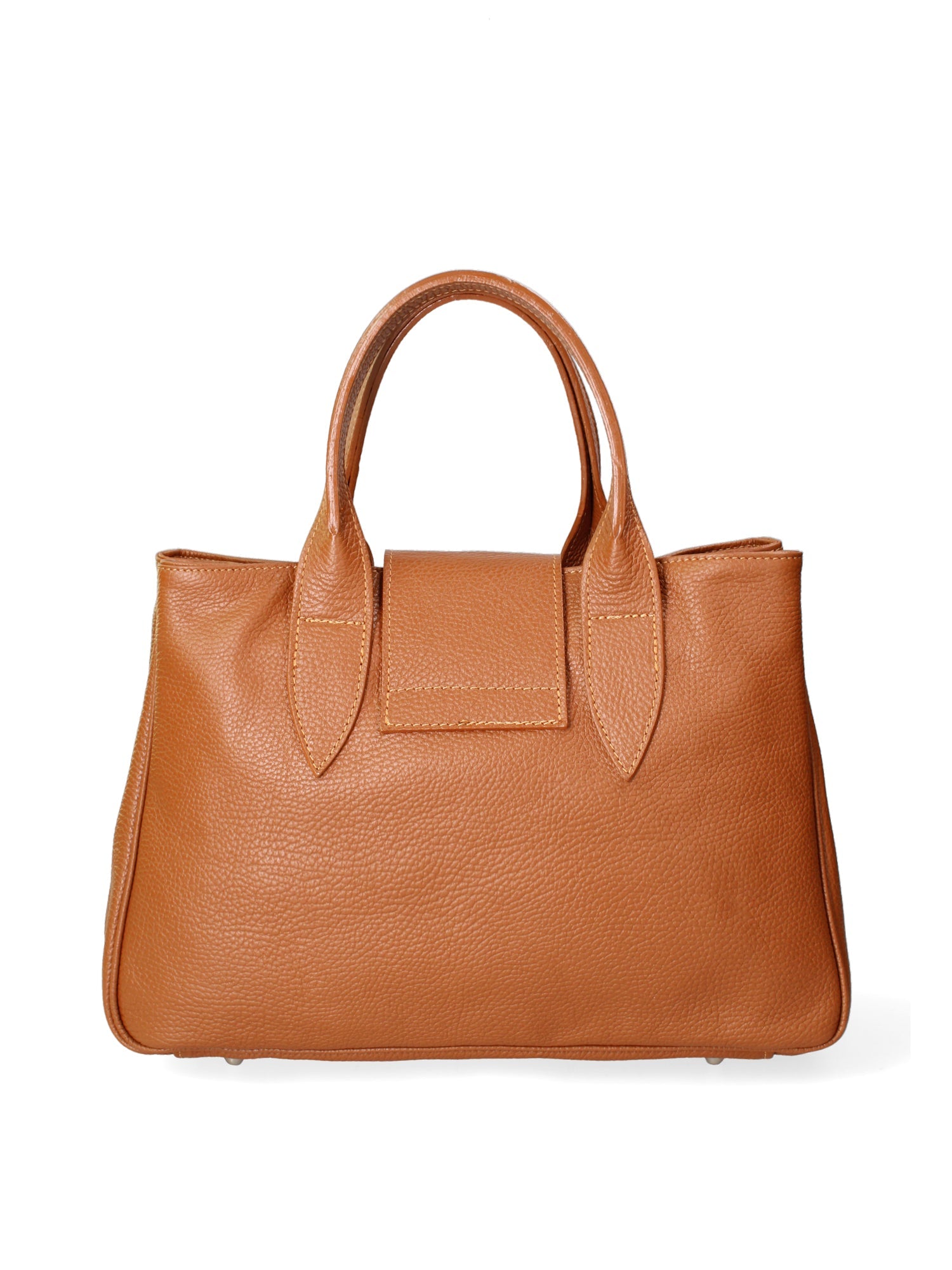 Ascoli Borsa a mano da donna Pelle stampata cocco 7718-D17 CUOIO SCURO Chiara Ferretti