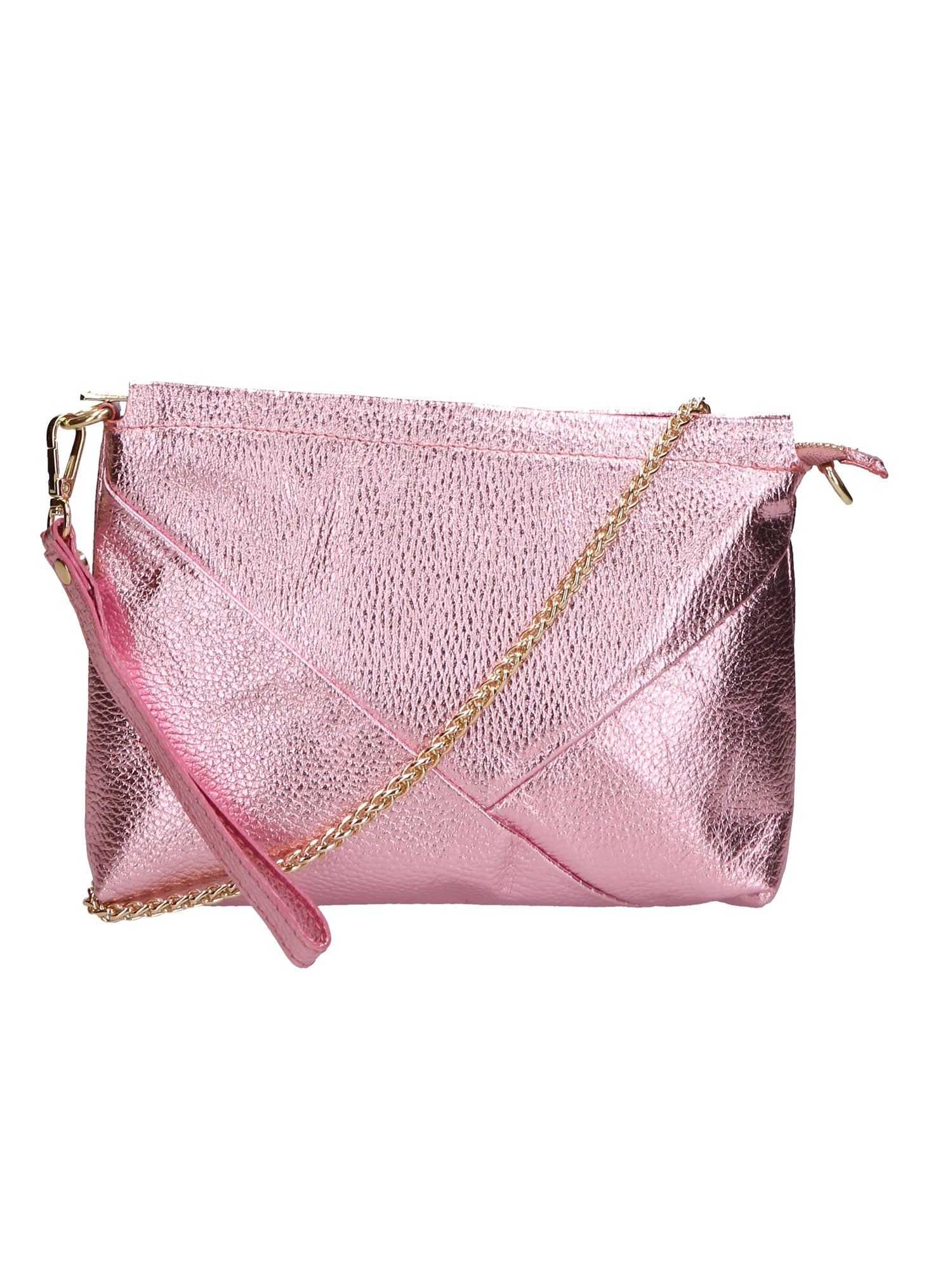 Giorgia Damen-Clutch aus echtem Leder, hergestellt in Italien, 19 x 27 x 2 cm