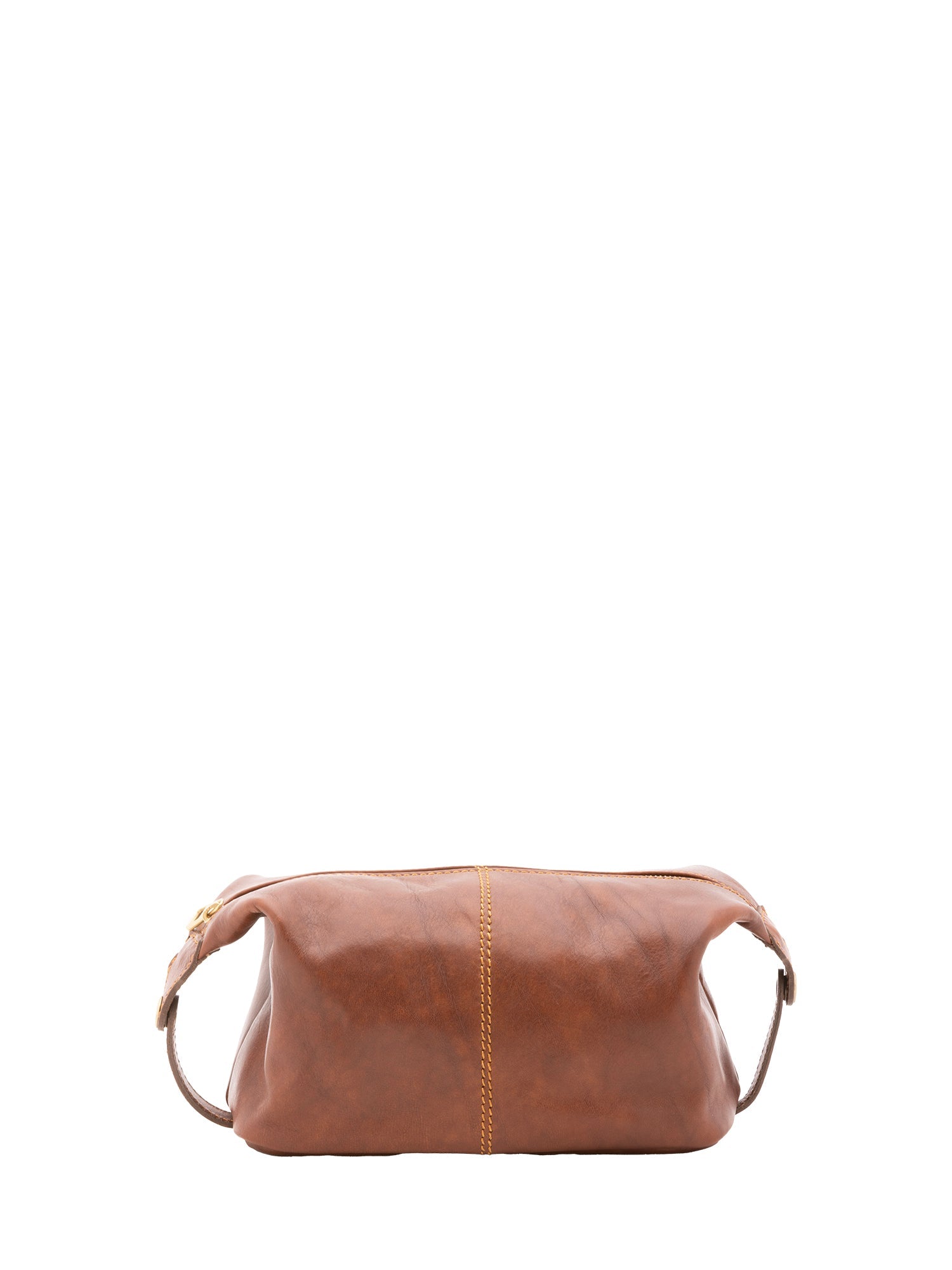 Pochette unisex in vera pelle Made in Italy 4404-MARRONE Alessia Firenze
