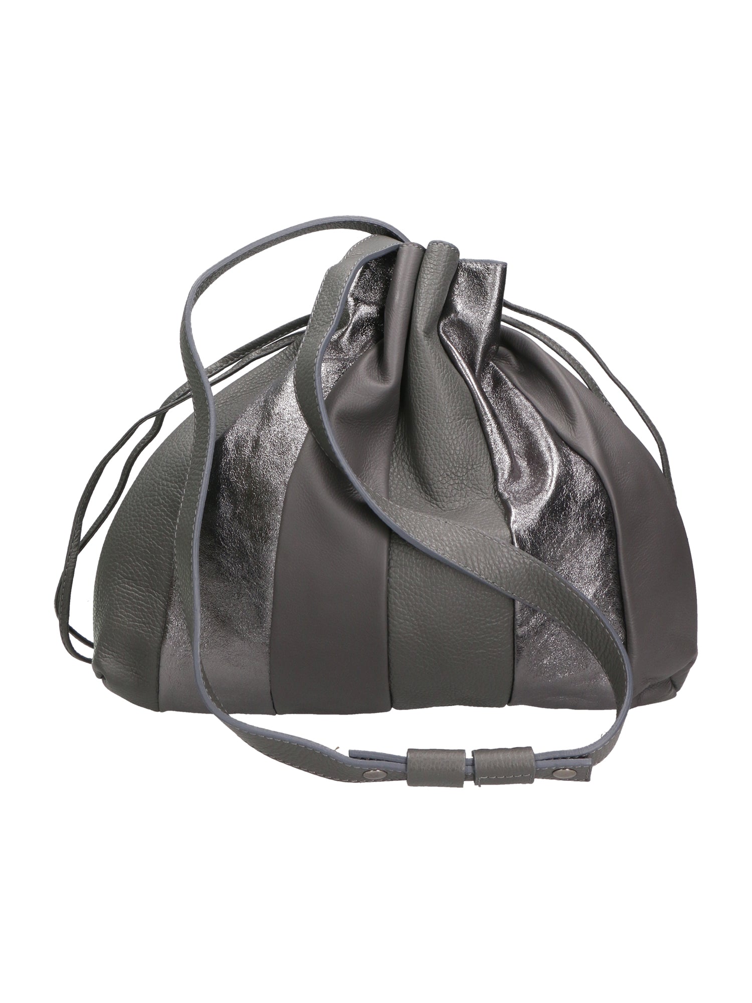 Nunzia Borsa a spalla da donna Vera pelle 576042-GRIGIO GREY Chiara Ferretti