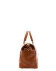Borsa da viaggio unisex vera pelle 100% cotone 4546-MIELE Alessia Firenze