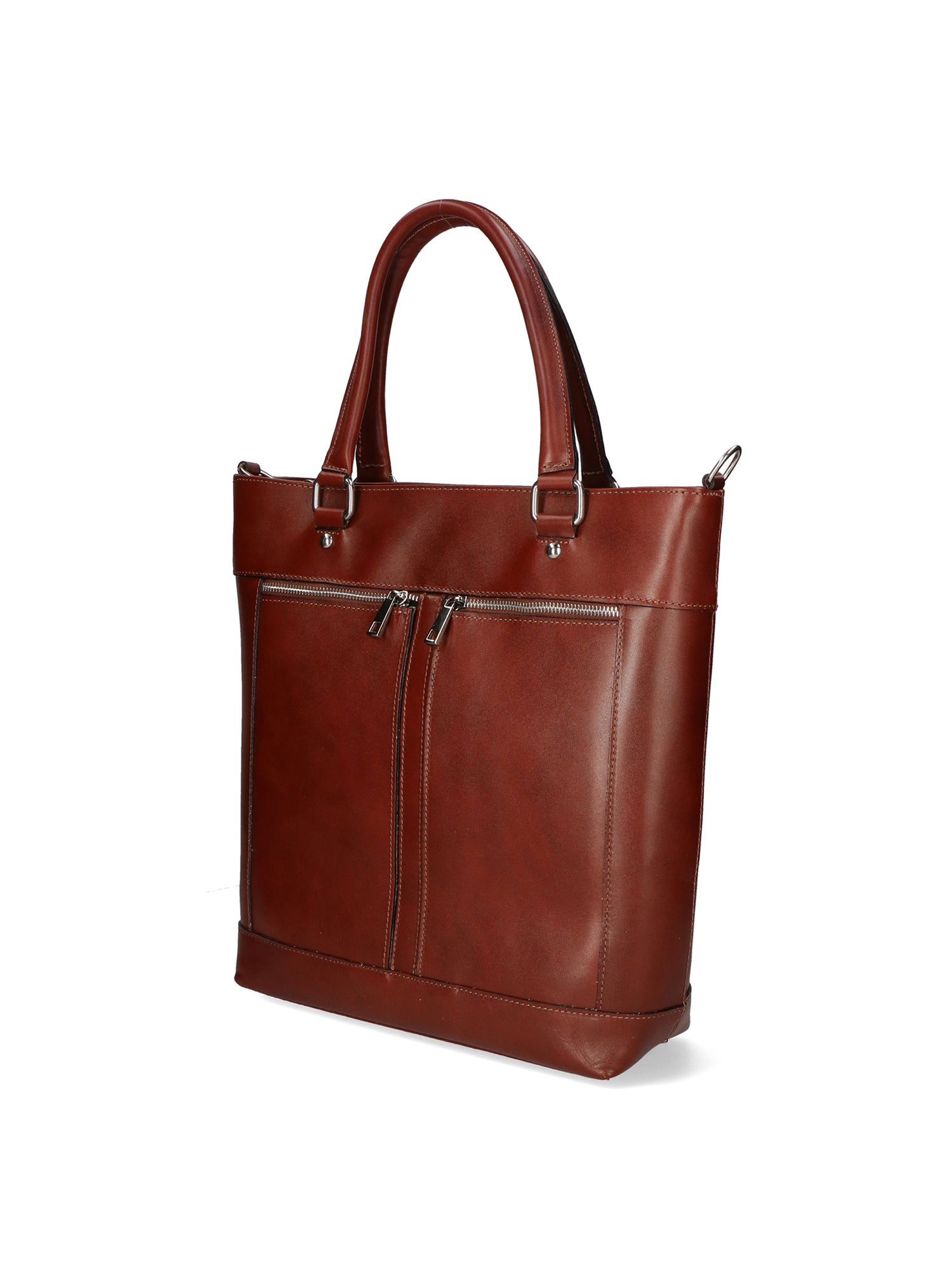 Flaminia Borsa a mano da donna Vera pelle 9115-MARRONE BROWN Chiara Ferretti