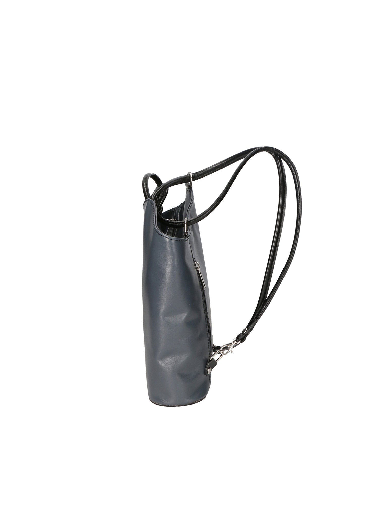 Fabiola Borsa a spalla da donna 100% pelle 9039-GRIGIO NERO Chiara Ferretti