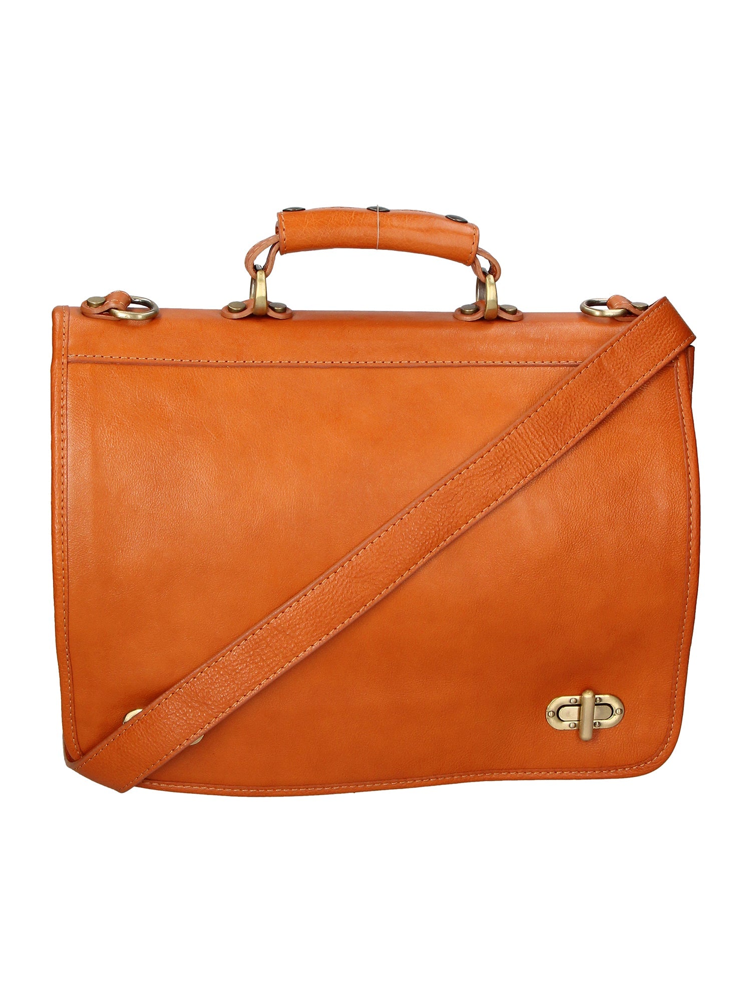 Matilde Borsa da lavoro uomo 100% pelle 9124-CUOIO COGNAC Chiara Ferretti