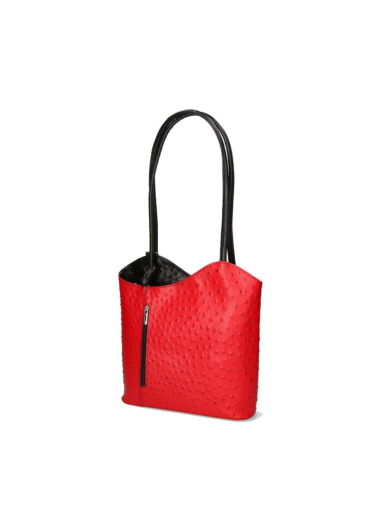 Chanel 3005-12 ROSSO SCURO 20 NERO Zaino da donna in vera pelle Chiara Ferretti
