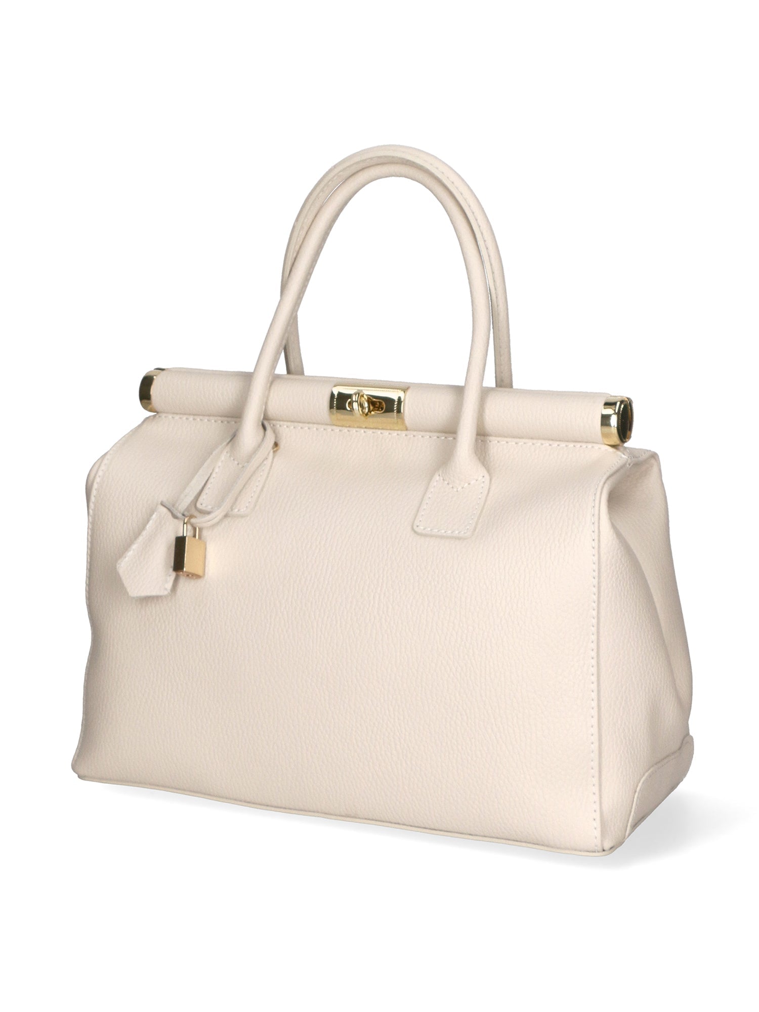 Aleria Borsa a mano da donna Vera pelle 8005-D37 LATTE Chiara Ferretti