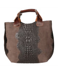 Eufemia Borsa a spalla da donna Pelle Croco Stampata 9007 1-T.MORO Chiara Ferretti