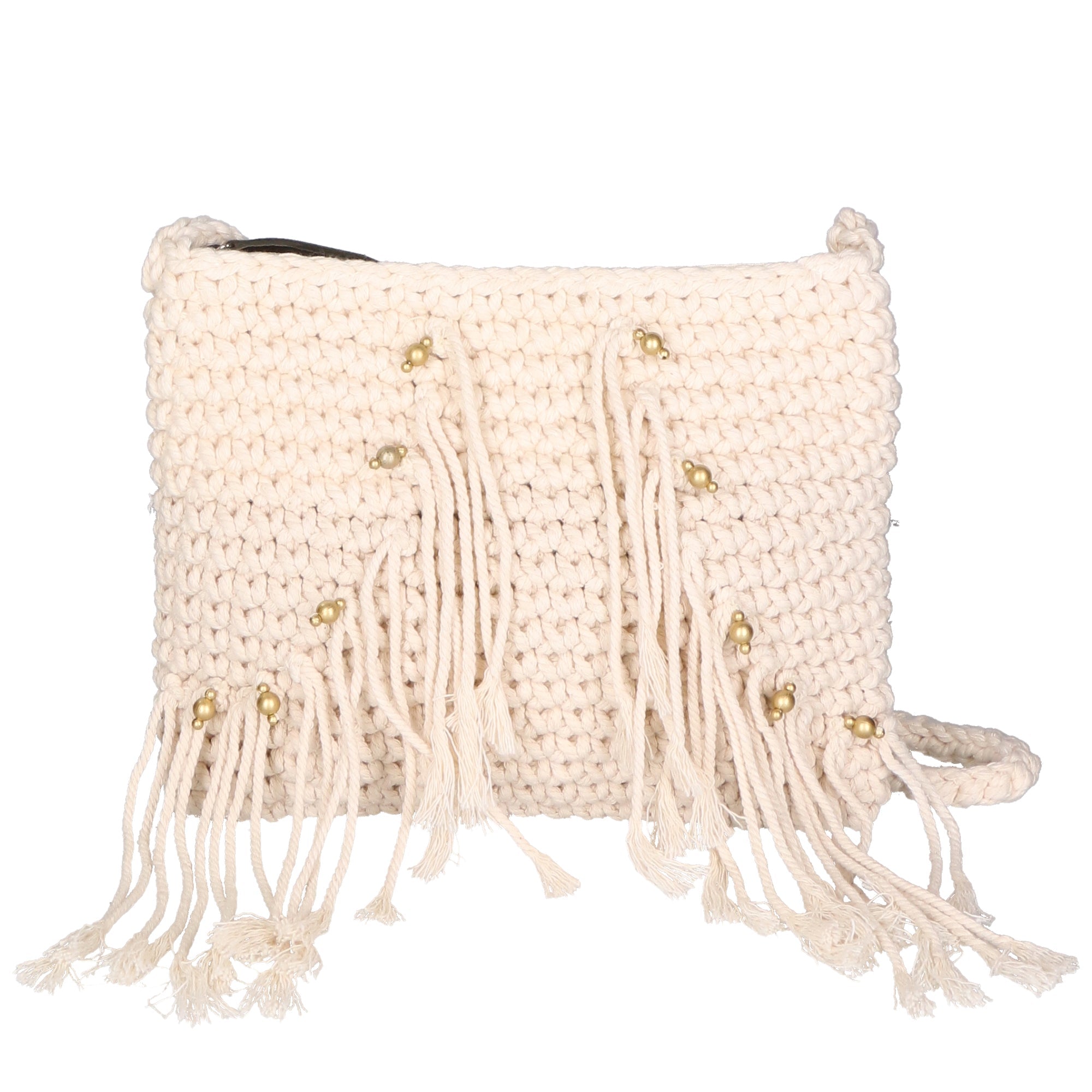 Judith Borsa a tracolla da donna Cotone intrecciato 88117-BEIGE Chiara Ferretti