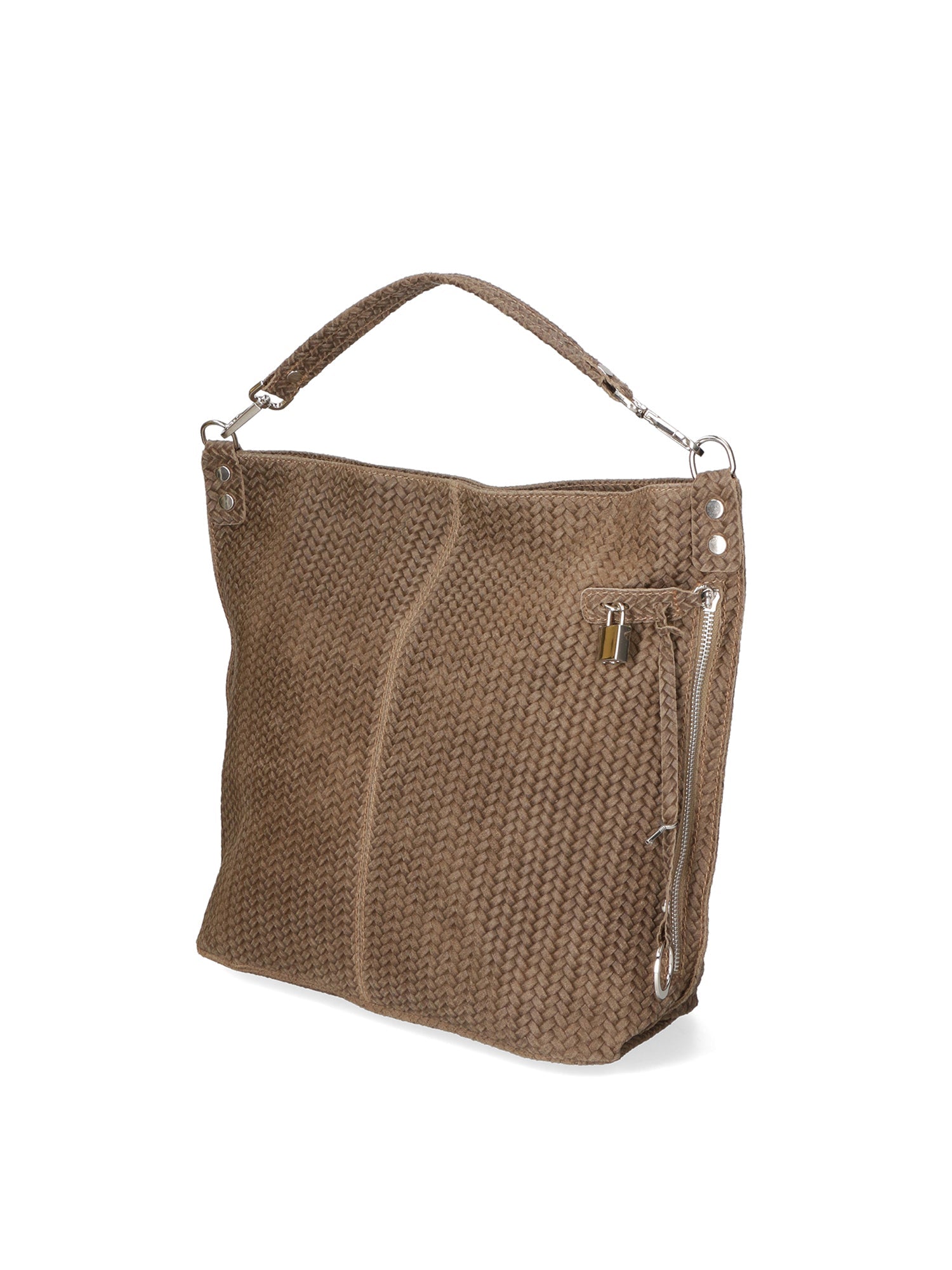 Elga Borsa a spalla da donna Vera pelle 80051-TAUPE Chiara Ferretti