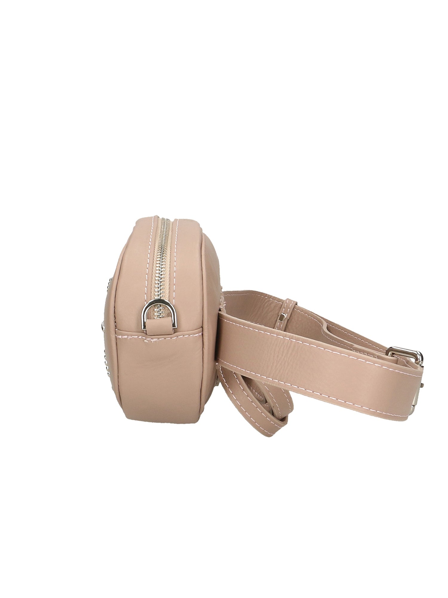Maddalena Women's Genuine Leather Bum Bag Made in Italy 13x21x6 cm