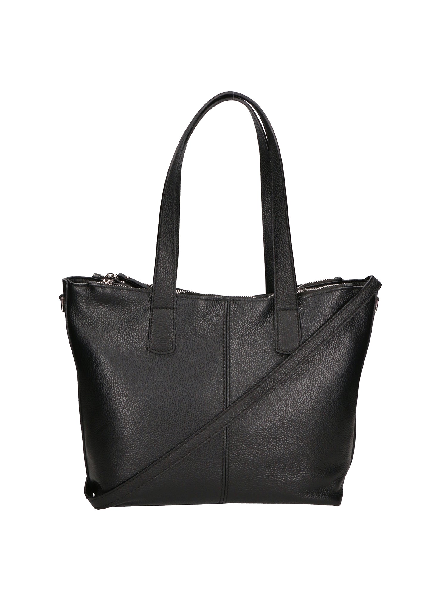 Gea Borsa a spalla da donna Vera pelle 05935-D28 NERO BLACK Chiara Ferretti