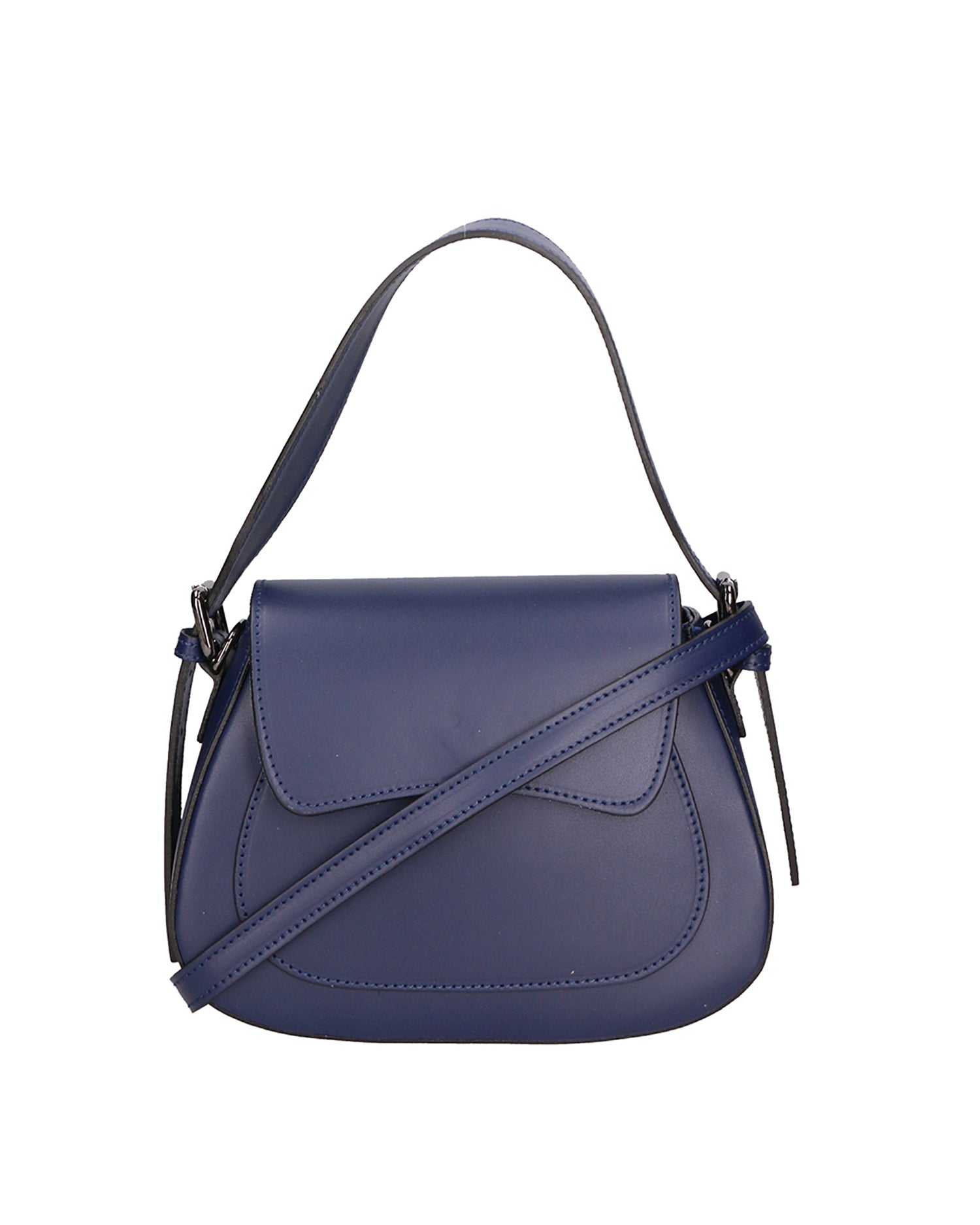 Valda Borsa a mano da donna Vera pelle 06523-L118 BLU Chiara Ferretti
