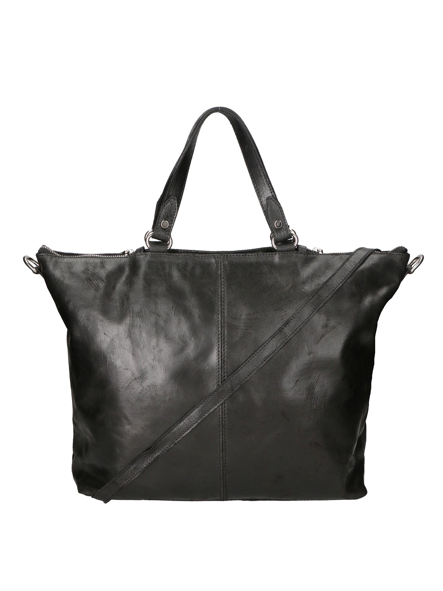 Elisamaria Borsa a spalla da donna Vera pelle 80055-NERO Chiara Ferretti